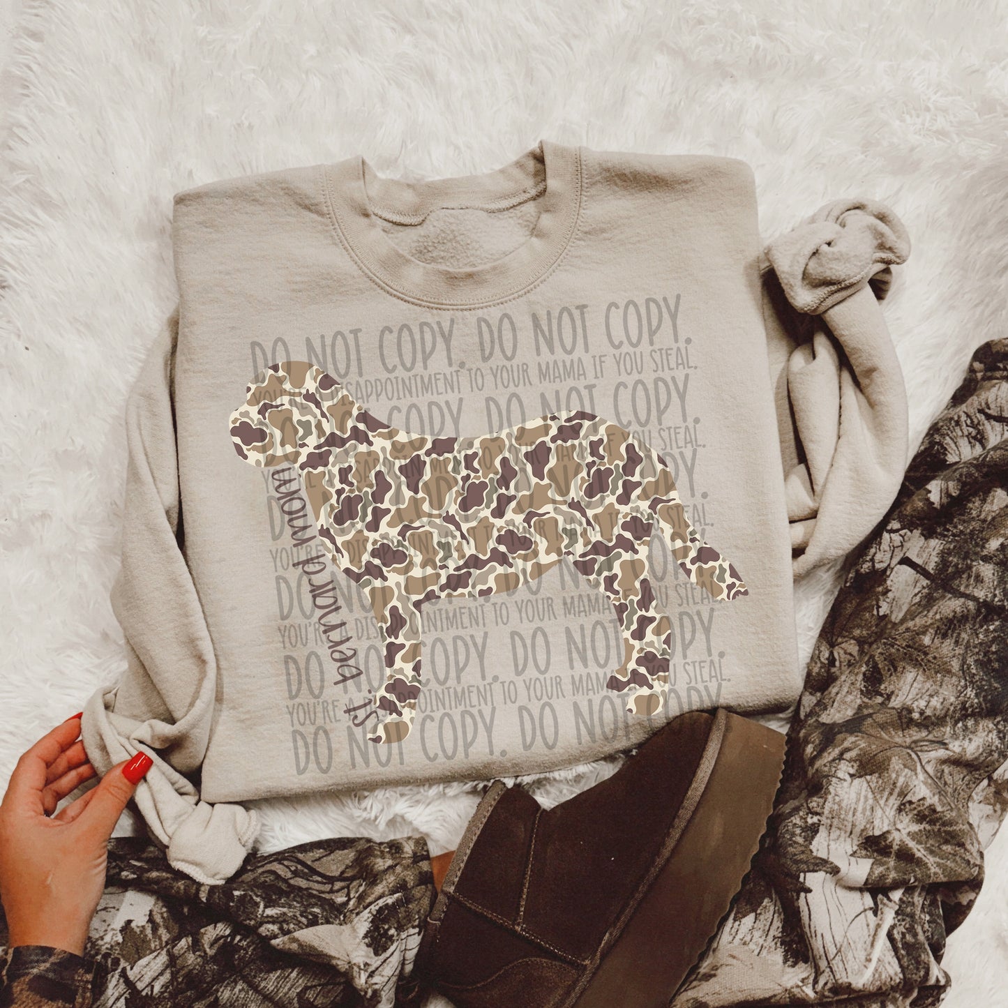 CAMO DOG MOM - DTF TRANSFER