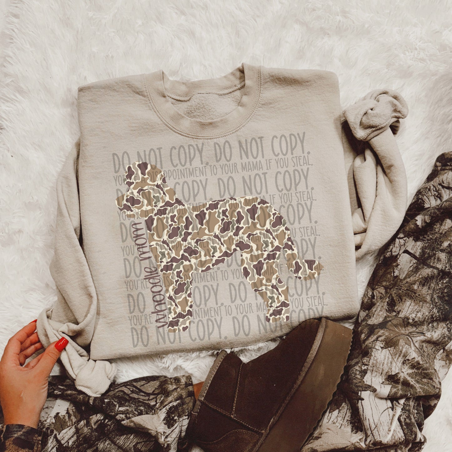 CAMO DOG MOM - DTF TRANSFER