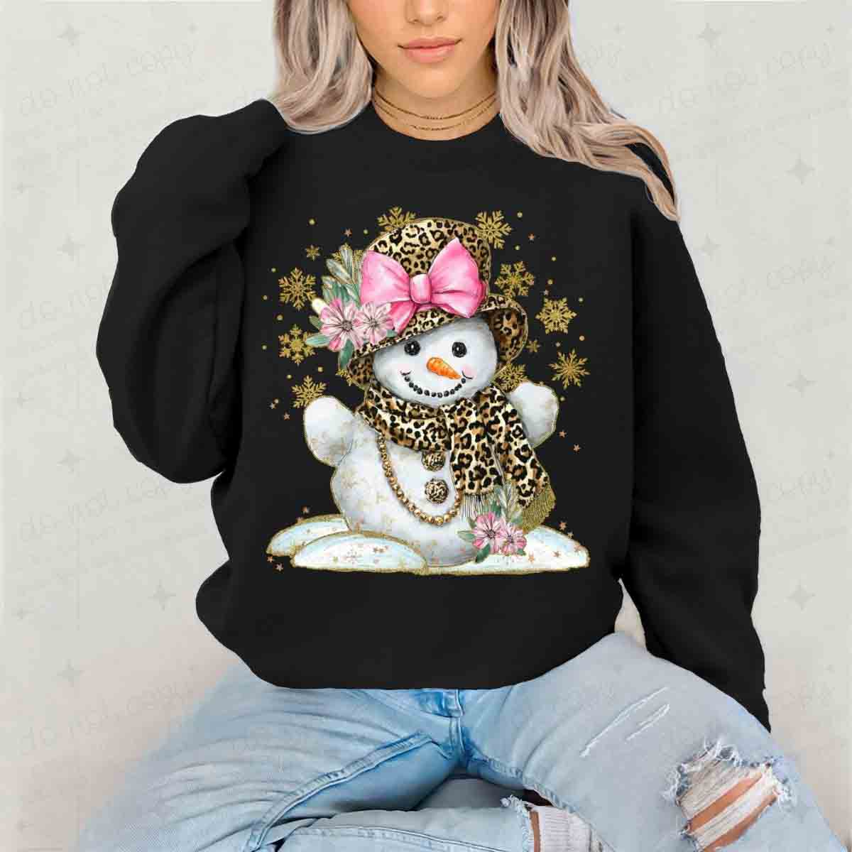 COQUETTE LEOPARD PRINT SNOWGIRL - DTF TRANSFER