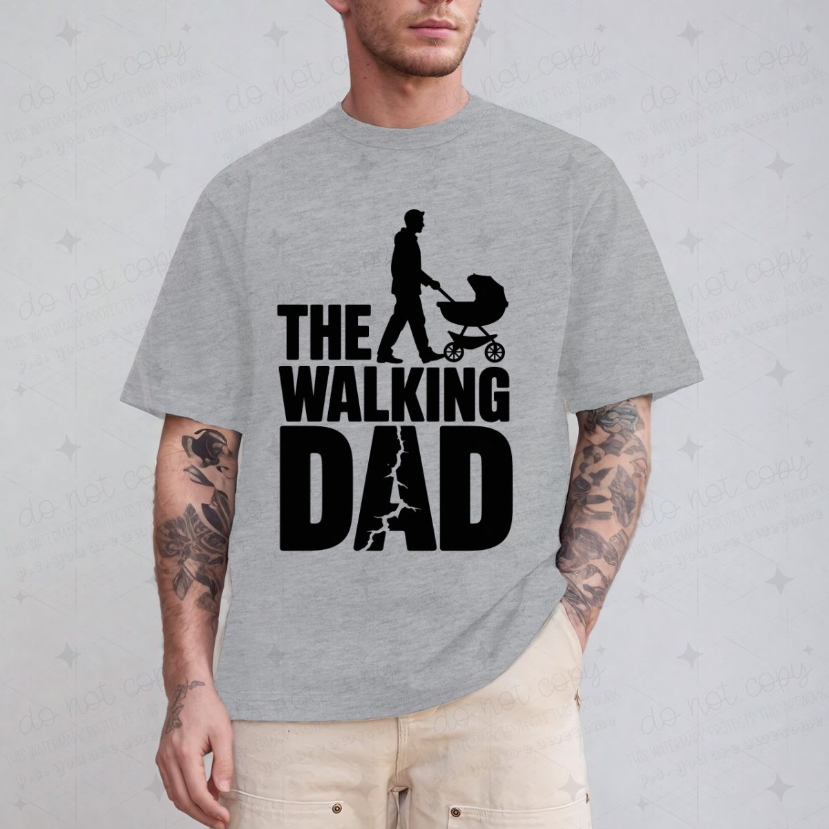 THE WALKING DAD - DTF TRANSFER