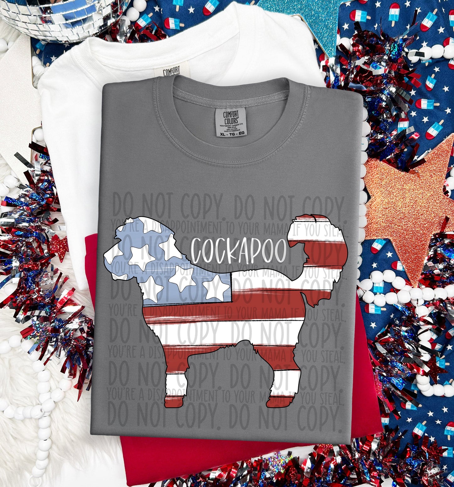 PATRIOTIC DOGS - DTF TRANSFER