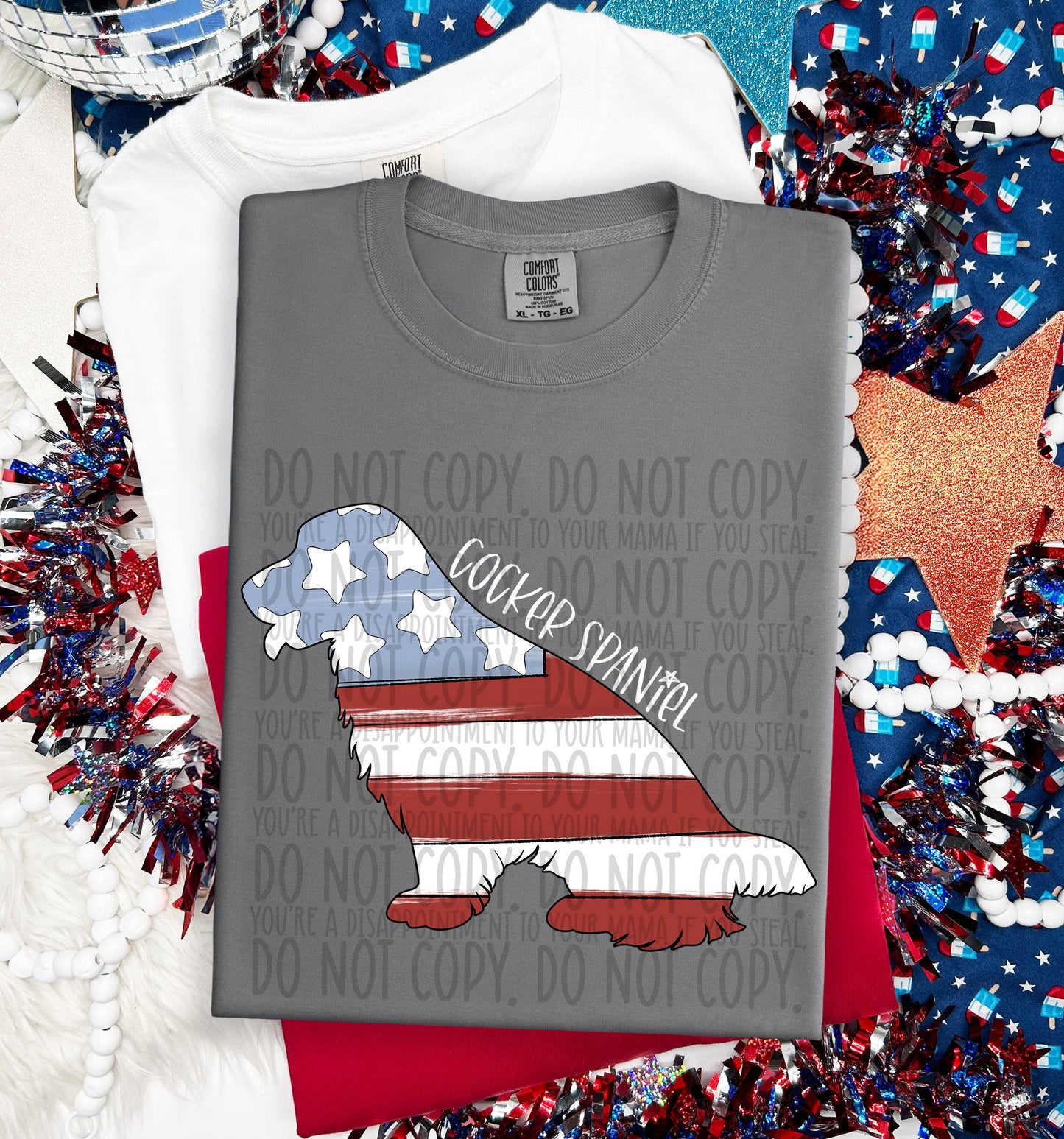 PATRIOTIC DOGS - DTF TRANSFER