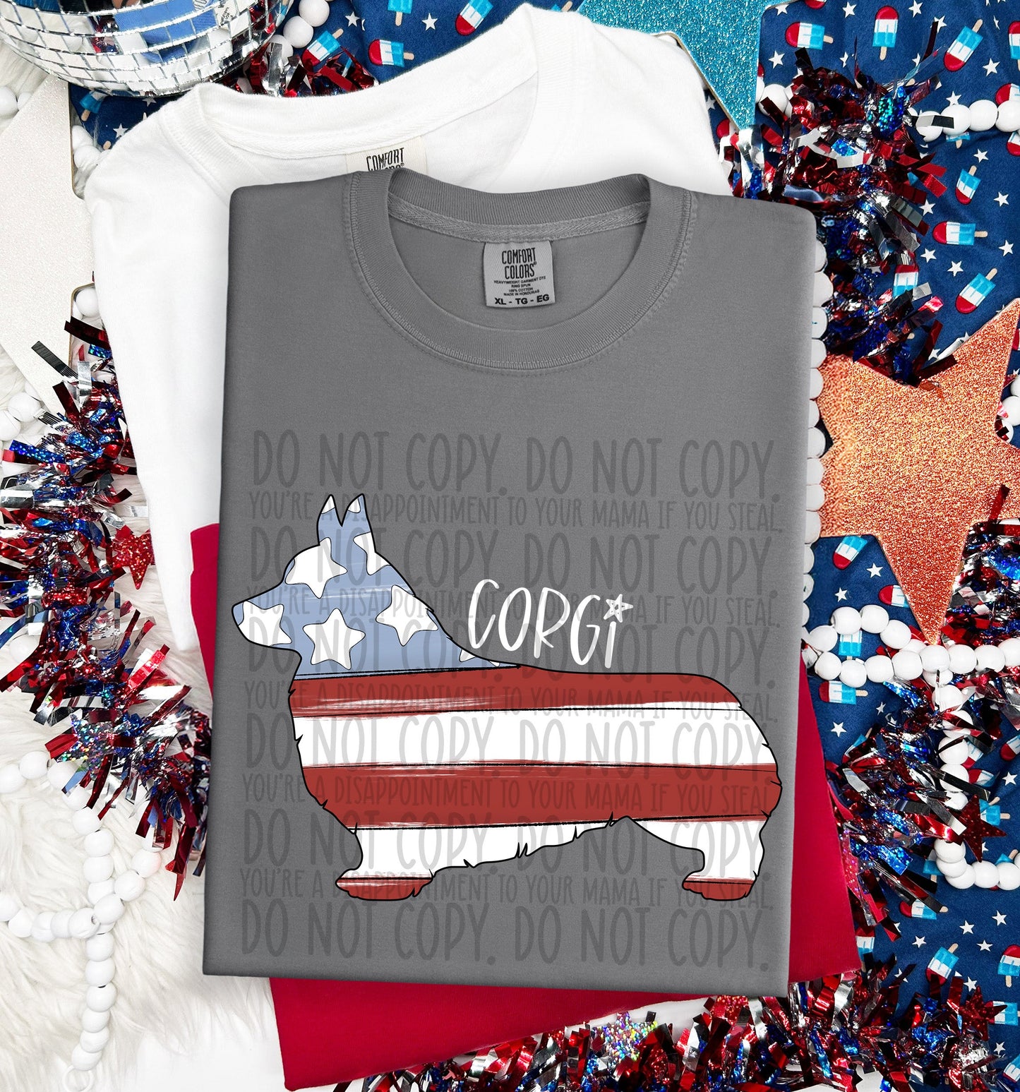 PATRIOTIC DOGS - DTF TRANSFER