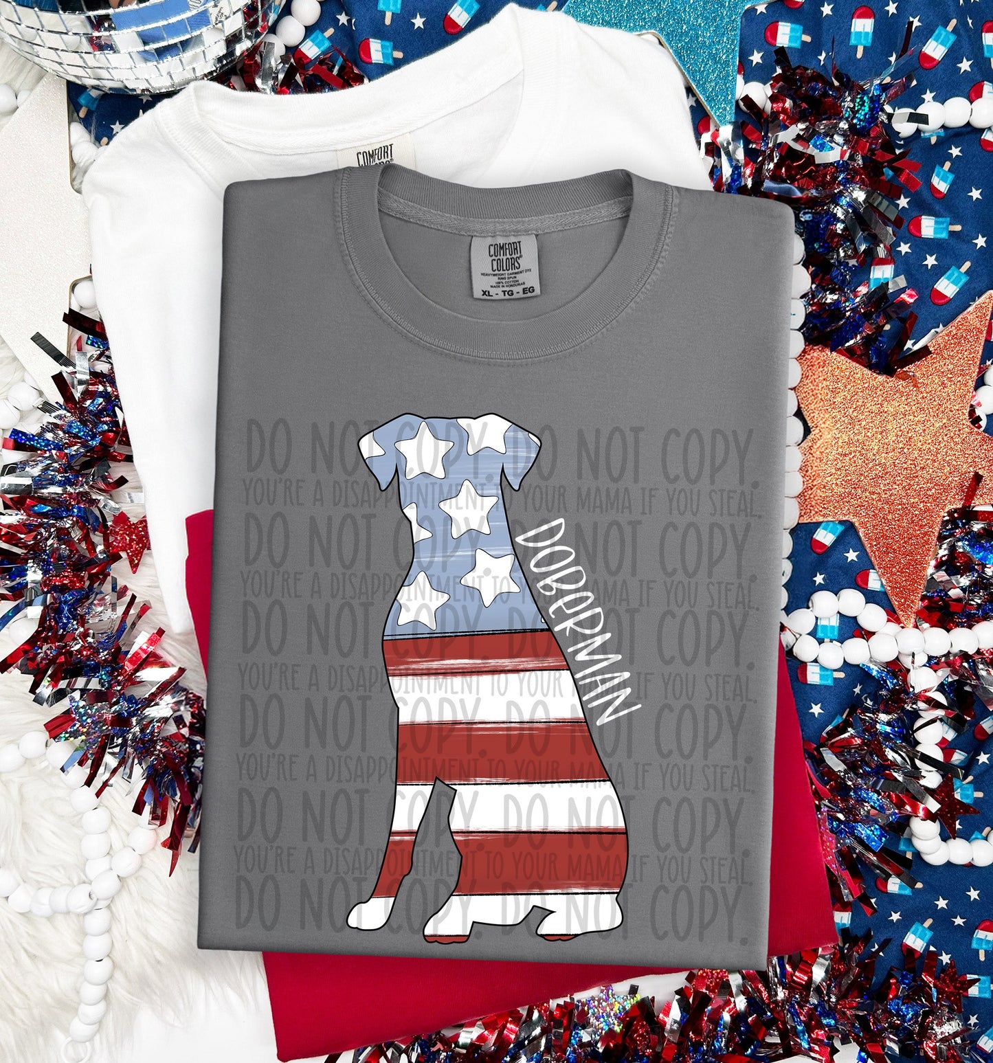 PATRIOTIC DOGS - DTF TRANSFER