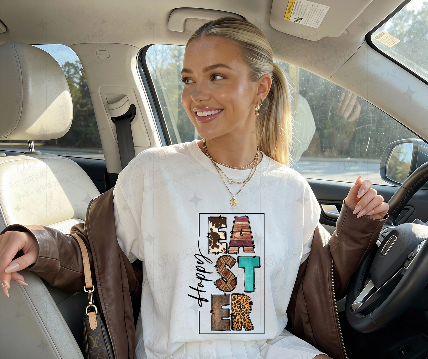 HAPPY EASTER SERAPE - DTF TRANSFER