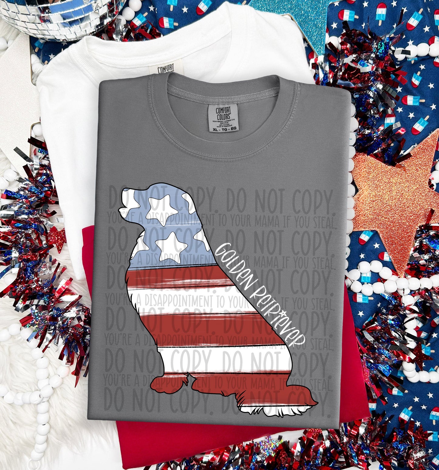 PATRIOTIC DOGS - DTF TRANSFER