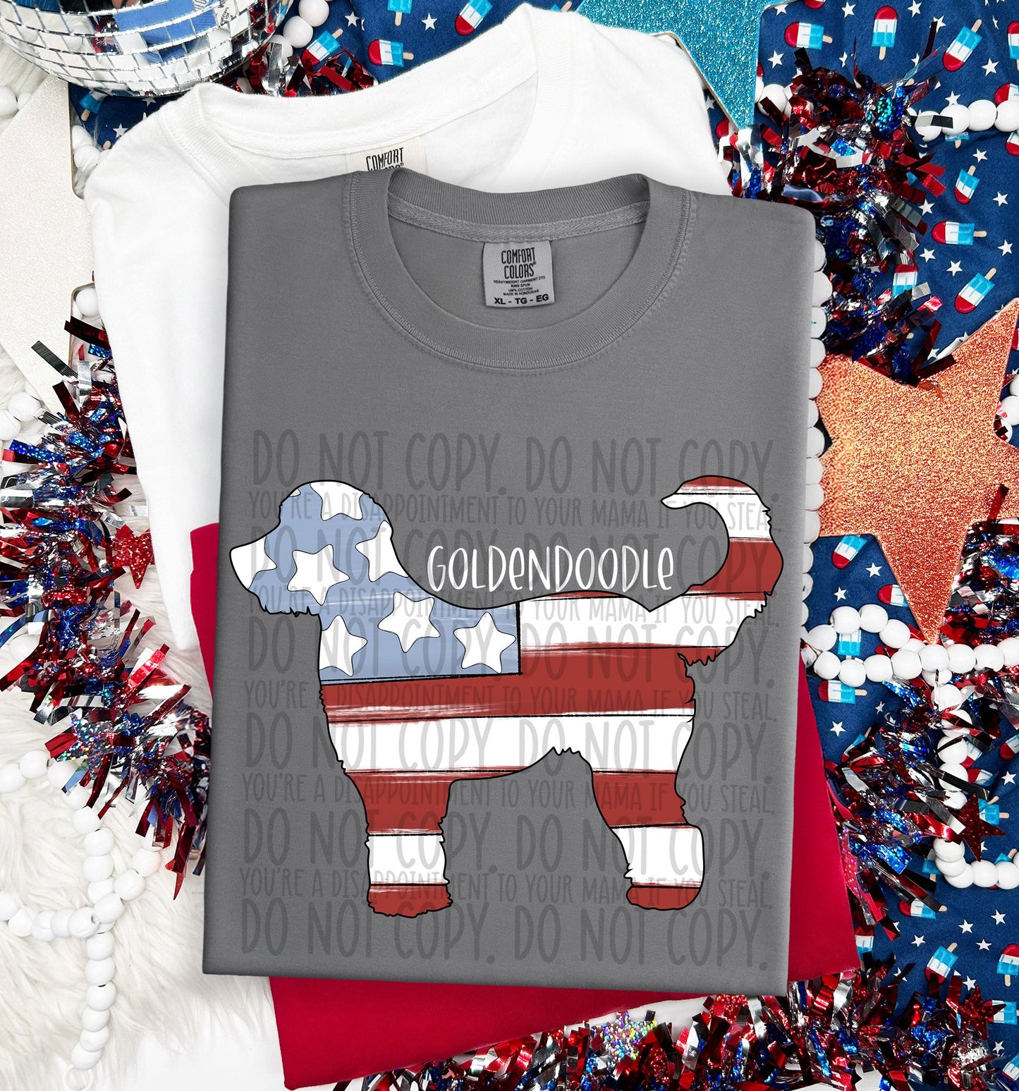 PATRIOTIC DOGS - DTF TRANSFER
