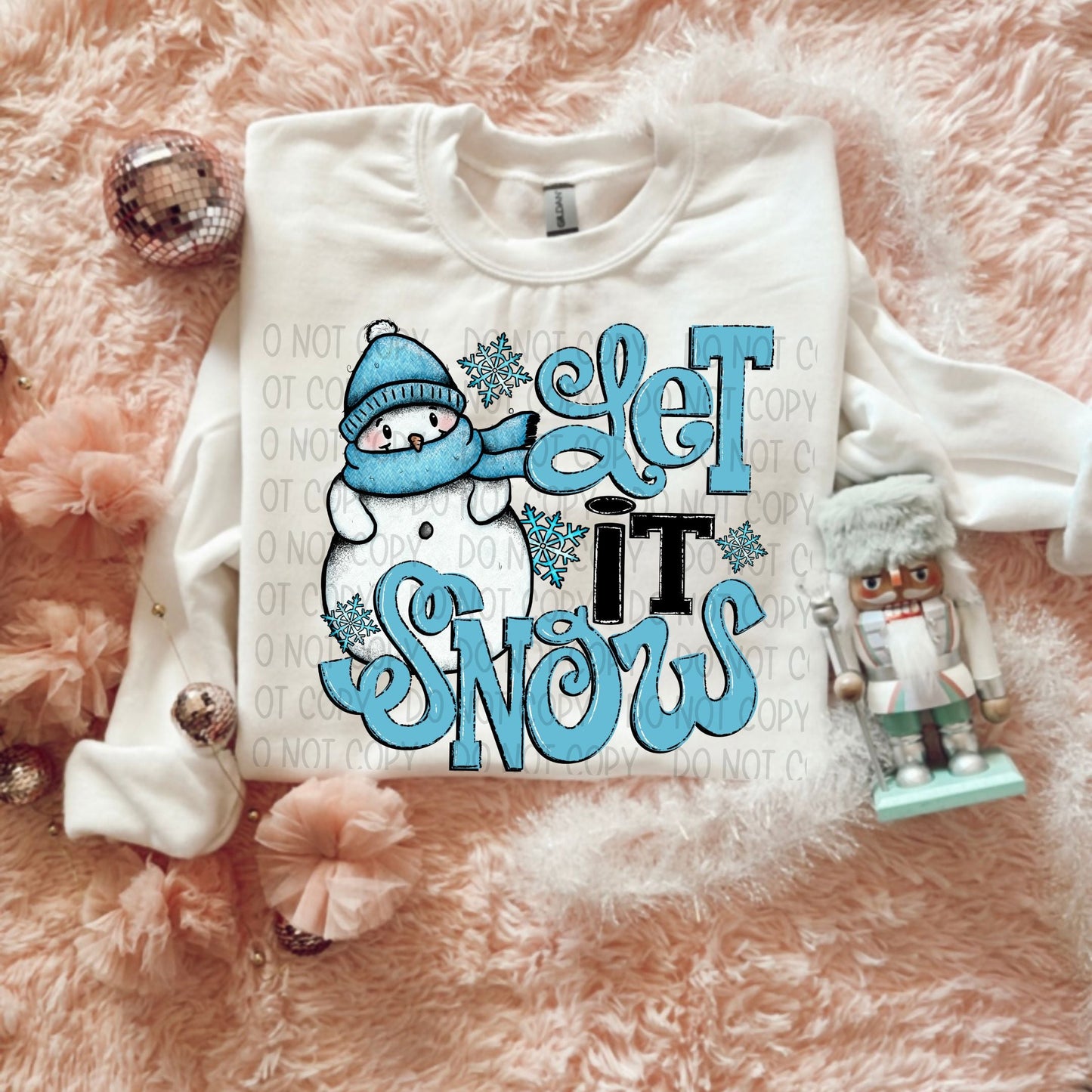 LET IT SNOW - DTF TRANSFER
