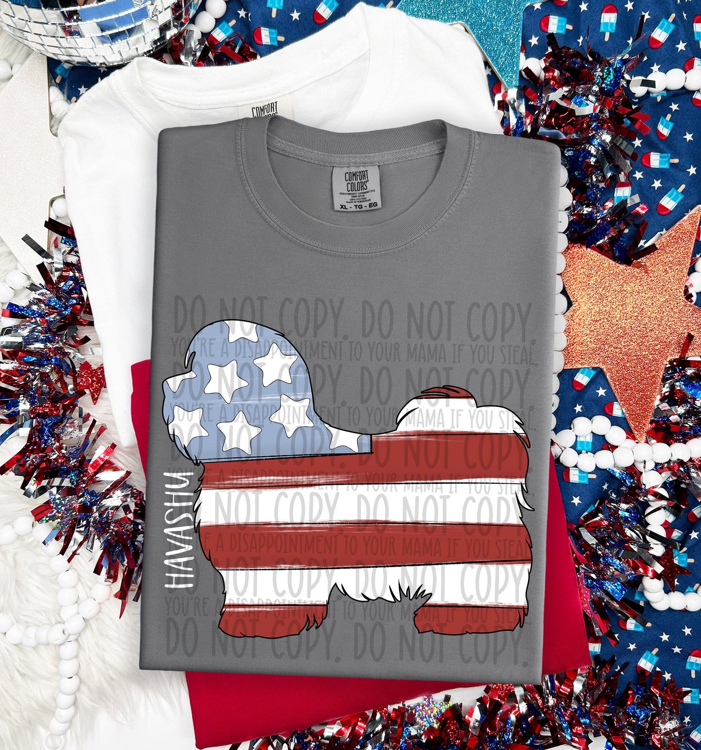 PATRIOTIC DOGS - DTF TRANSFER