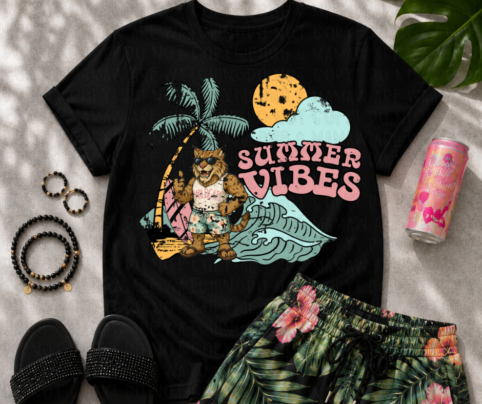 SUMMER VIBES WILDCATS - DTF TRANSFER
