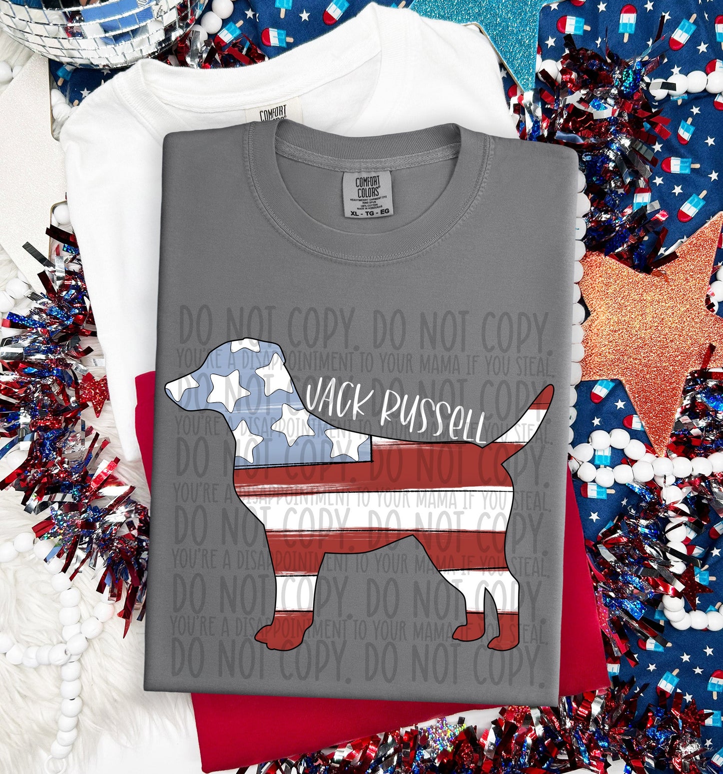 PATRIOTIC DOGS - DTF TRANSFER