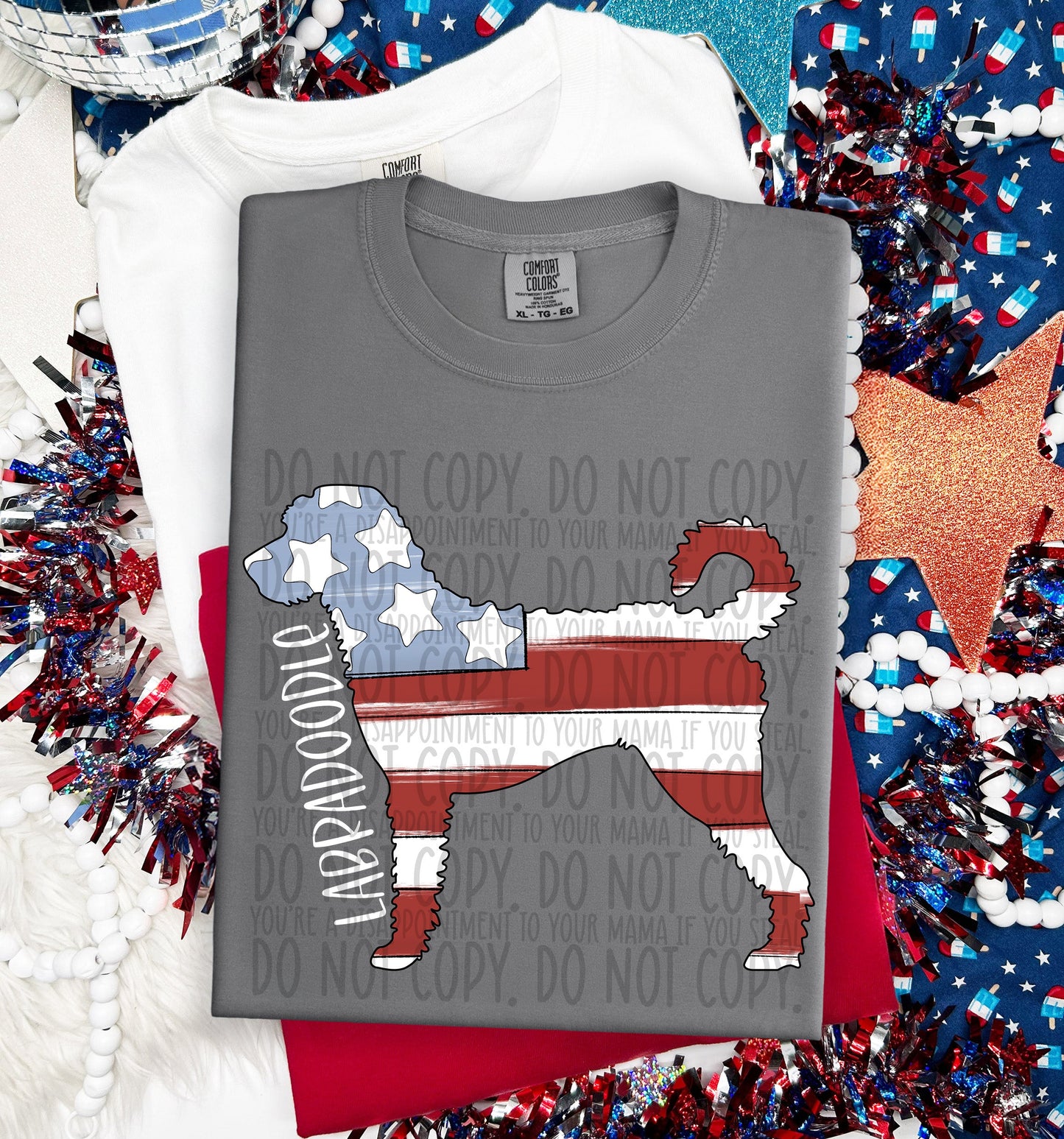 PATRIOTIC DOGS - DTF TRANSFER