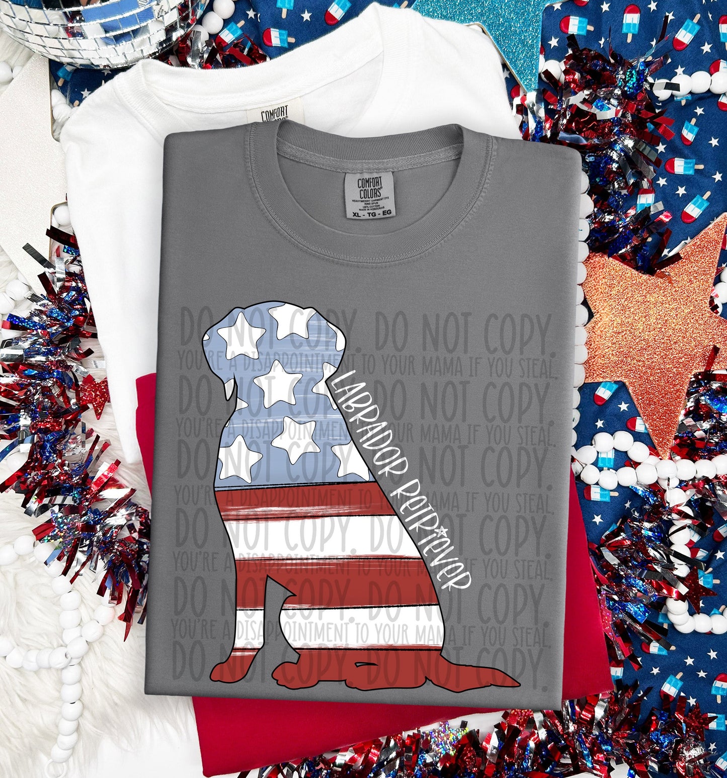 PATRIOTIC DOGS - DTF TRANSFER