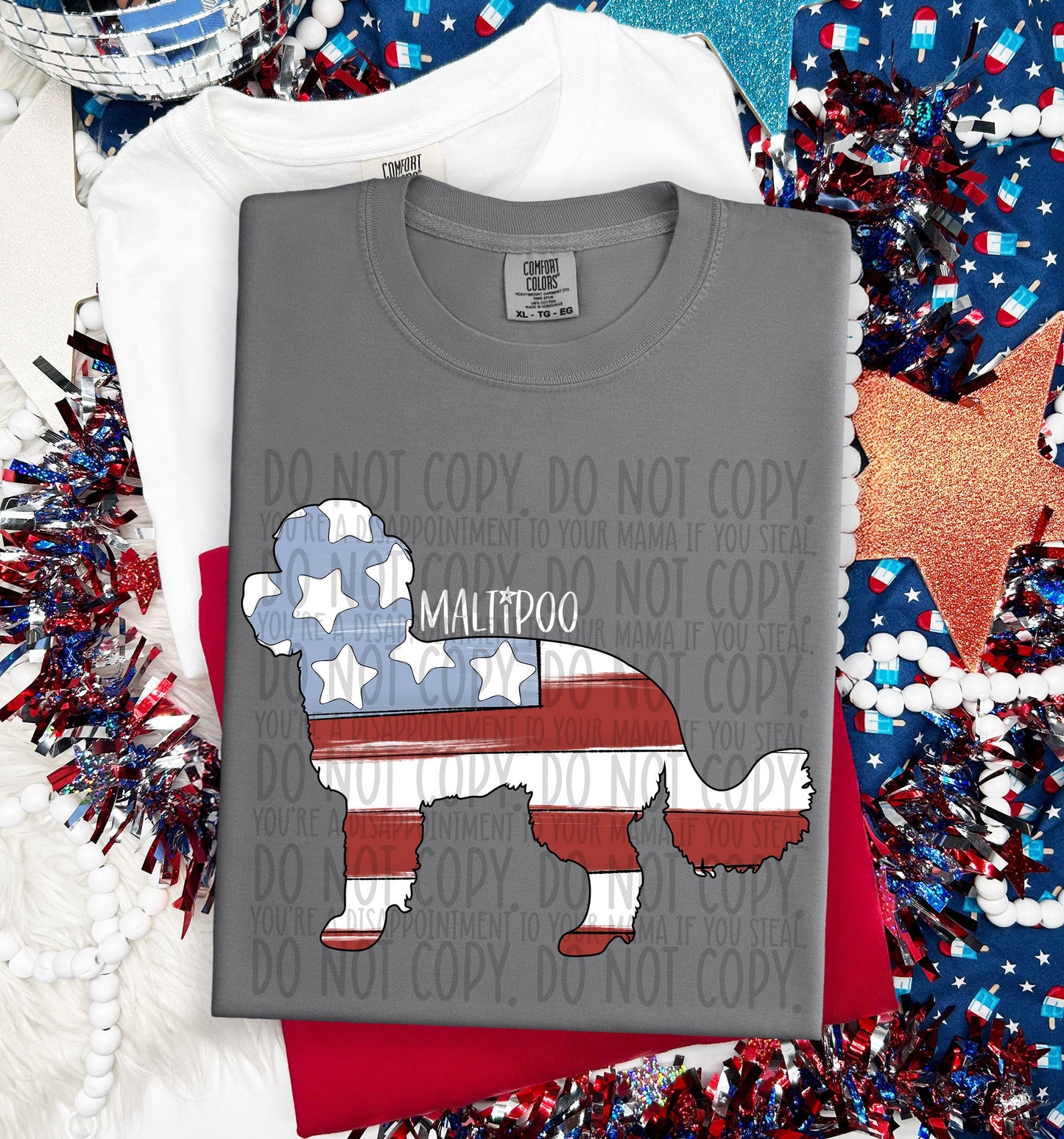 PATRIOTIC DOGS - DTF TRANSFER