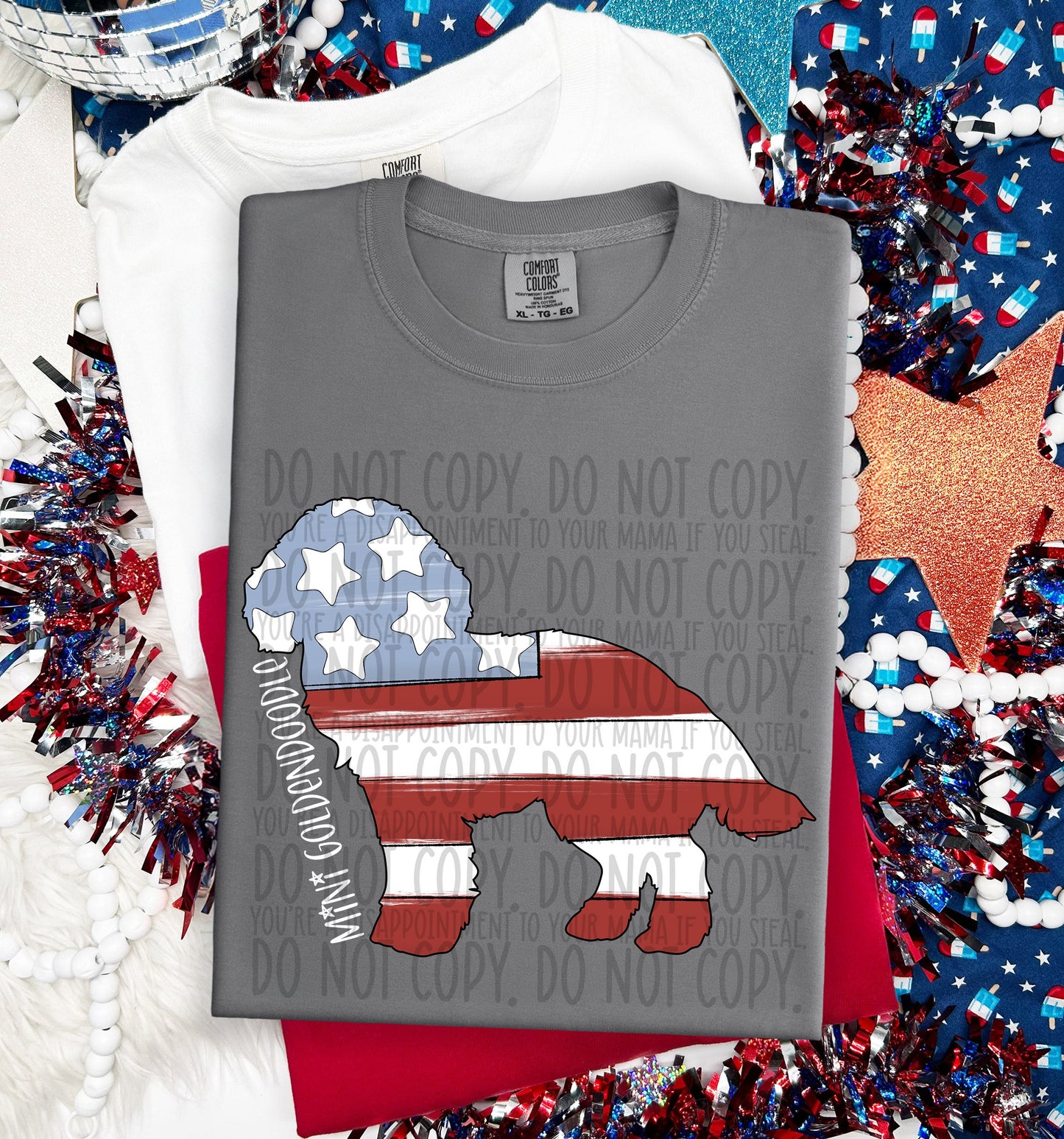 PATRIOTIC DOGS - DTF TRANSFER