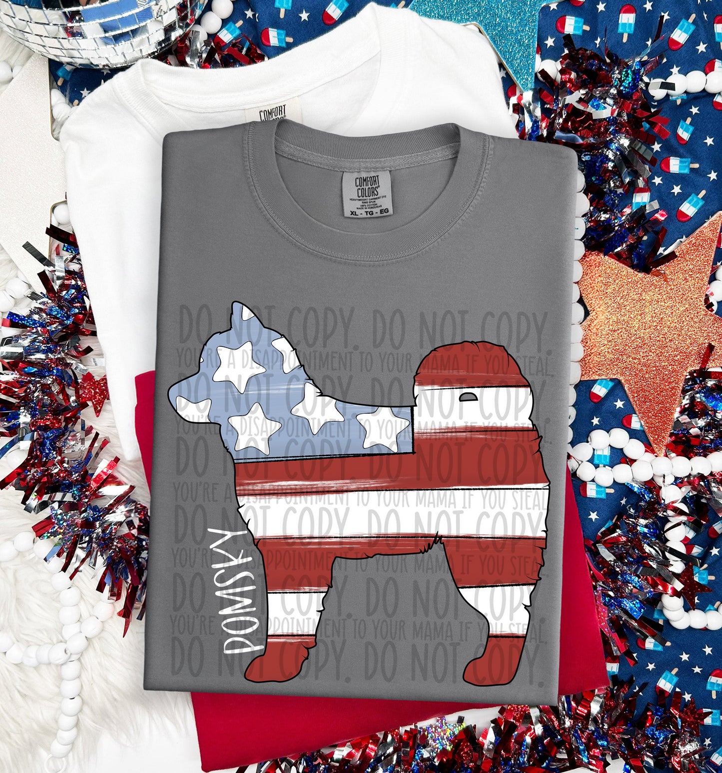 PATRIOTIC DOGS - DTF TRANSFER