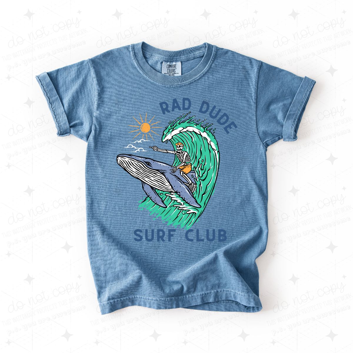 RAD DUDE SURF CLUB - DTF TRANSFER