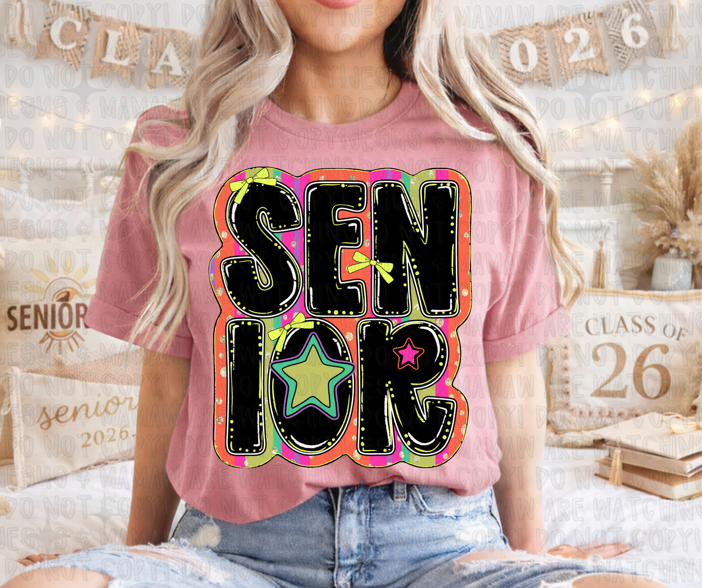 SENIOR BRUSHSTROKE - DTF TRANSFER