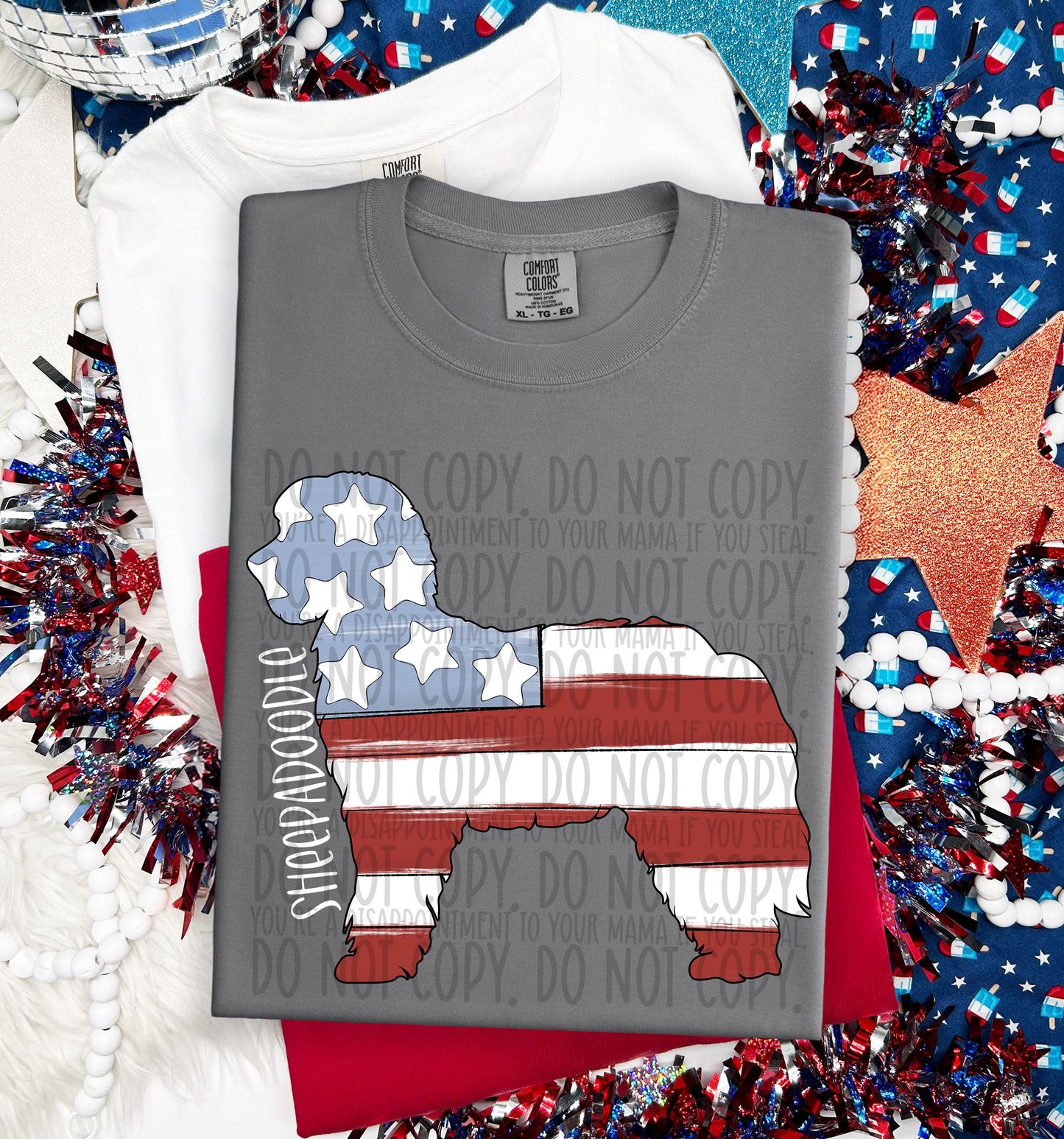 PATRIOTIC DOGS - DTF TRANSFER