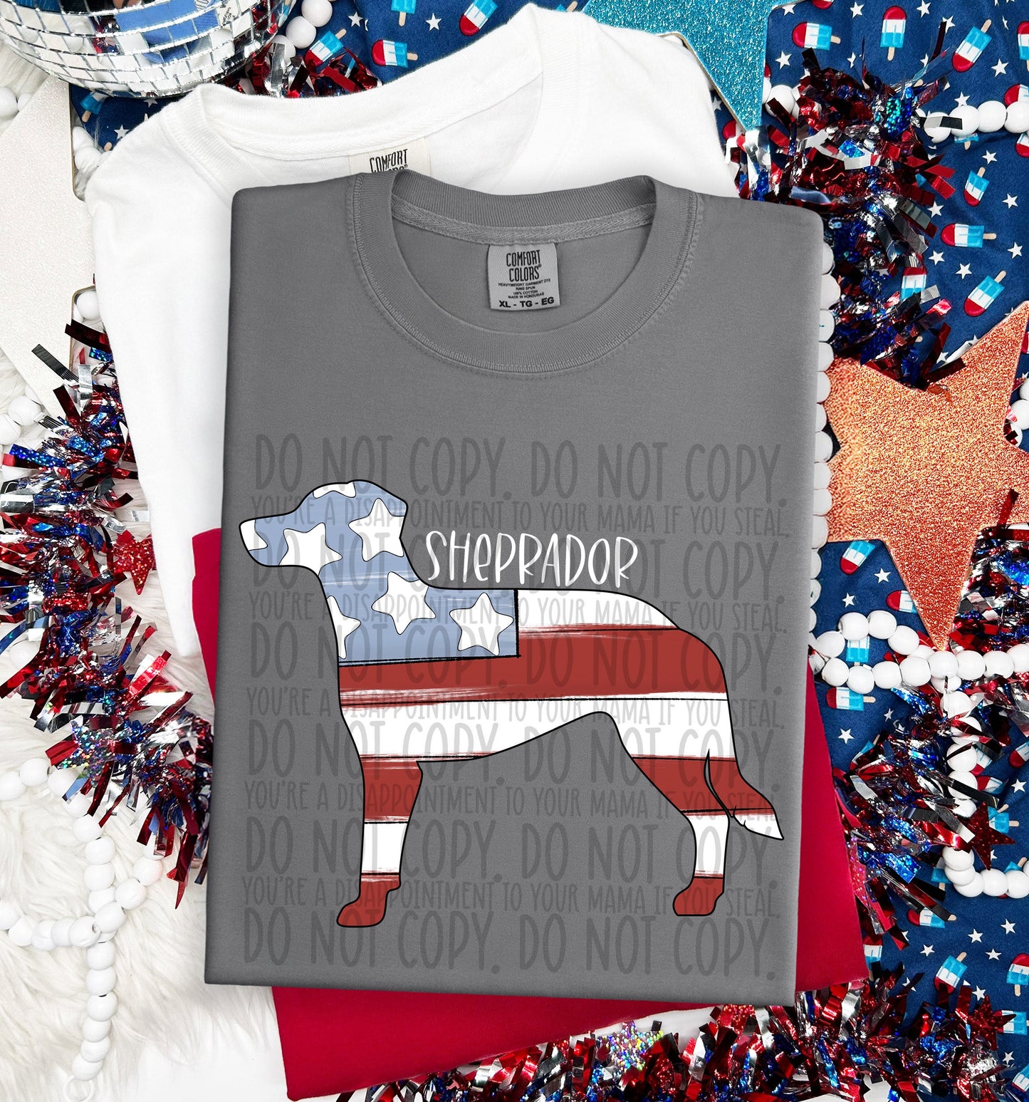 PATRIOTIC DOGS - DTF TRANSFER