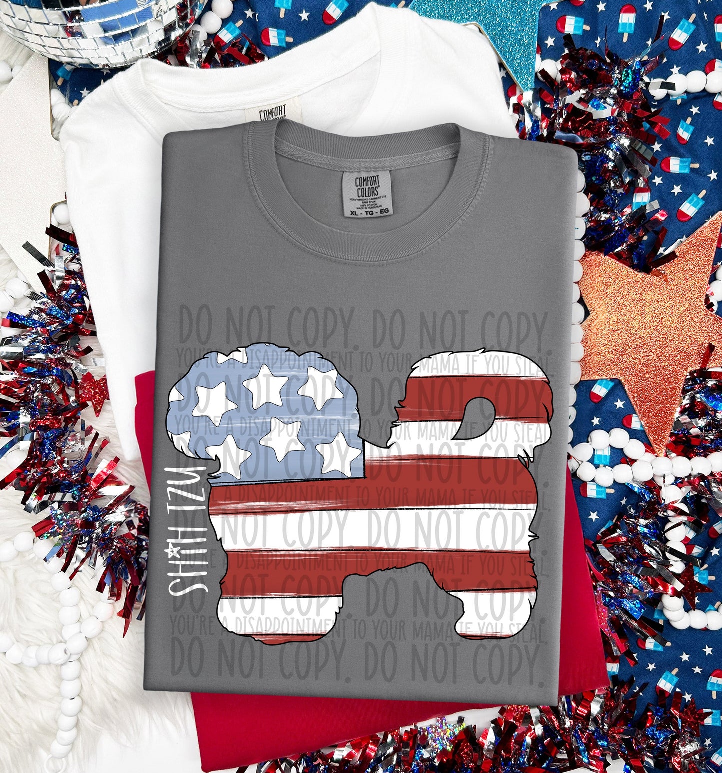 PATRIOTIC DOGS - DTF TRANSFER