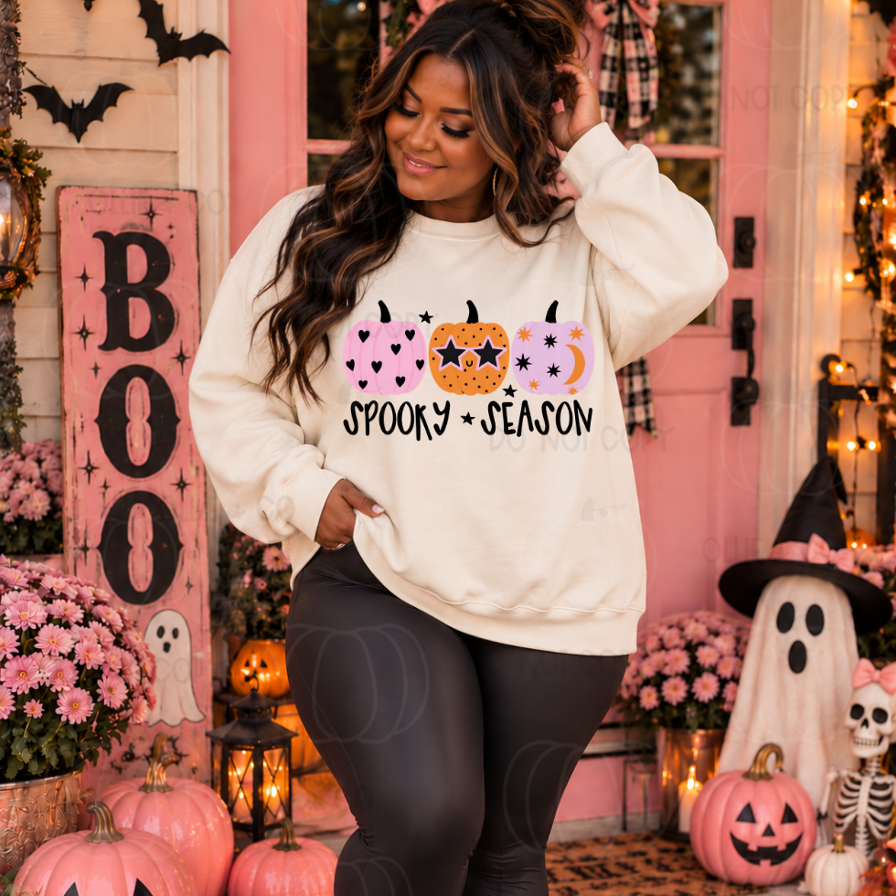 SPOOKY SEASON PUMPKINS - DTF TRANSFER