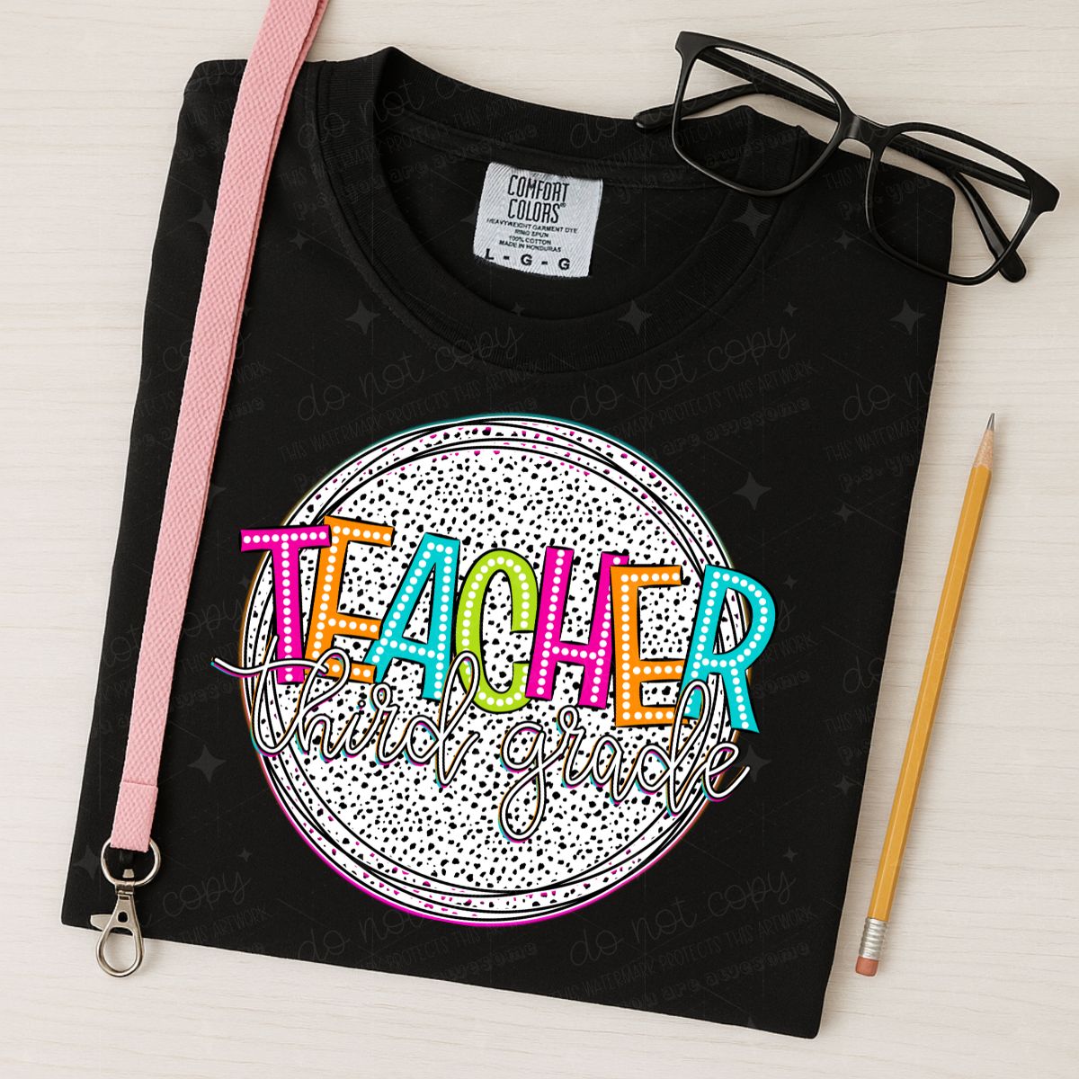 TEACHER THIRD GRADE - DTF TRANSFER