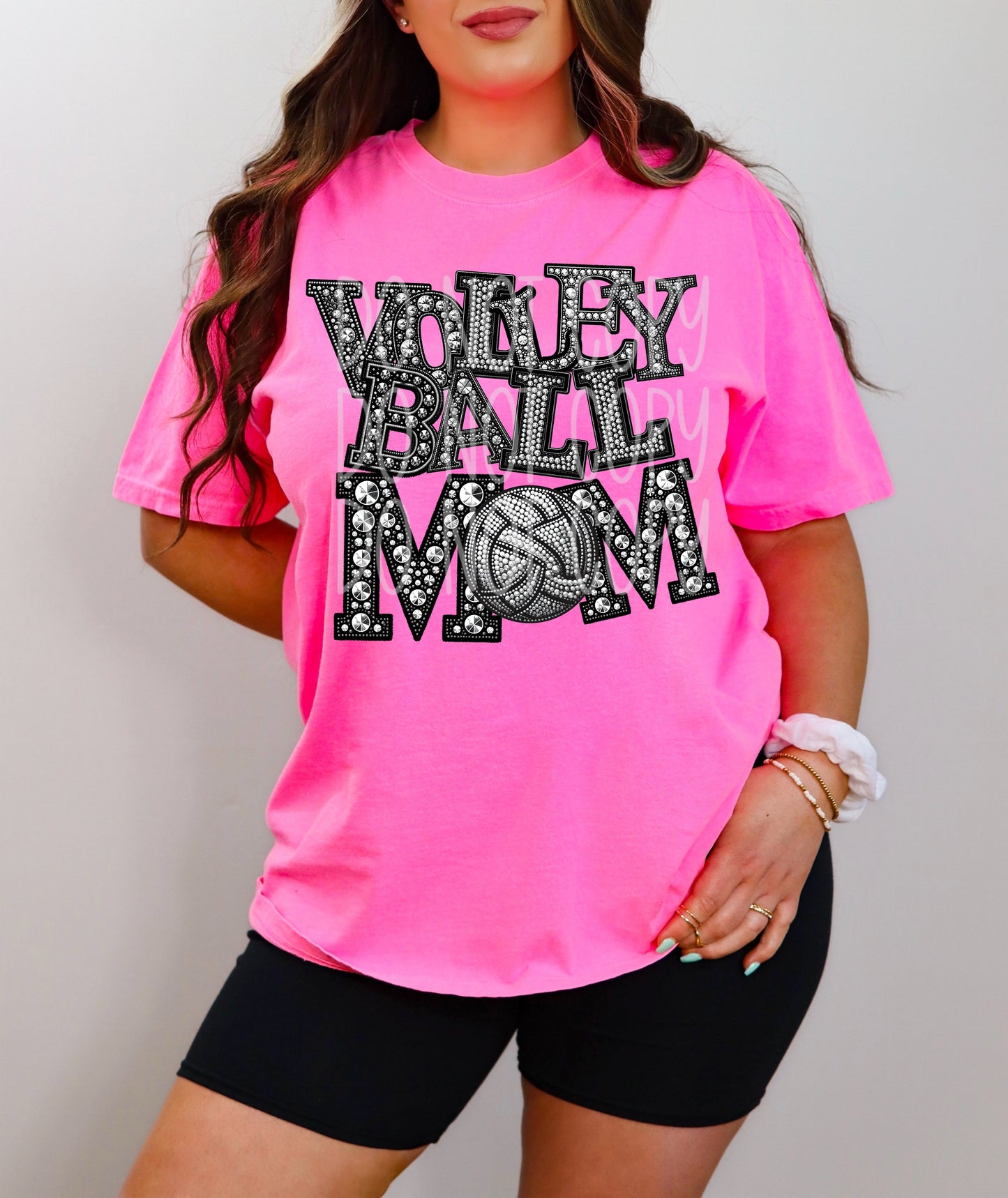 SPORTS MOM - FAUX RHINESTONES - DTF TRANSFER