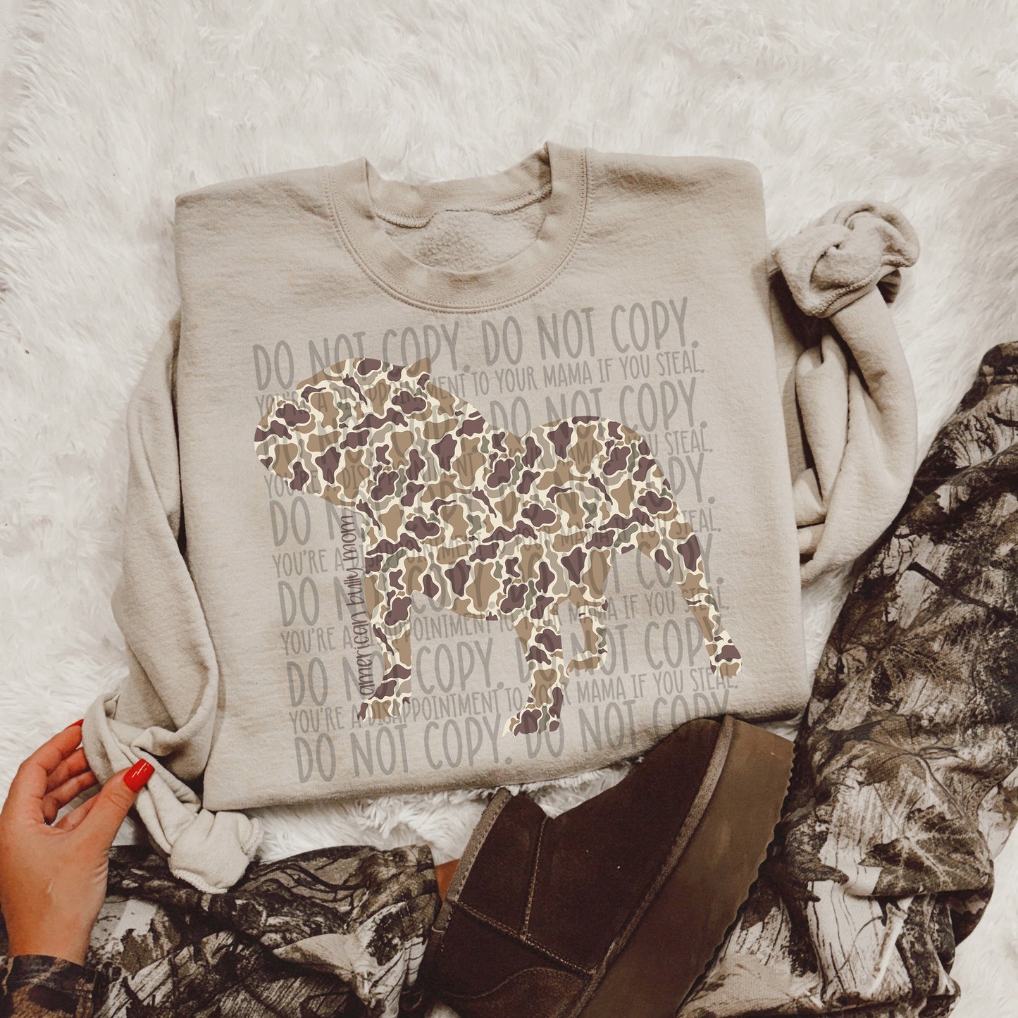 CAMO DOG MOM - DTF TRANSFER
