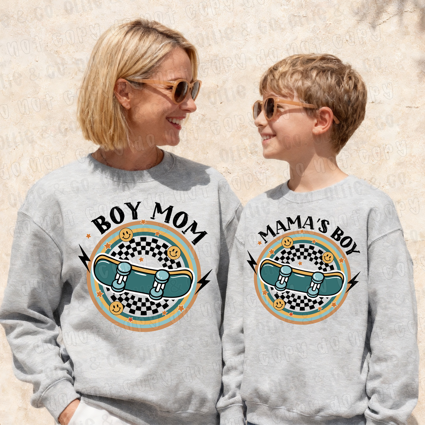 MAMA'S BOY SKATEBOARD - DTF TRANSFER