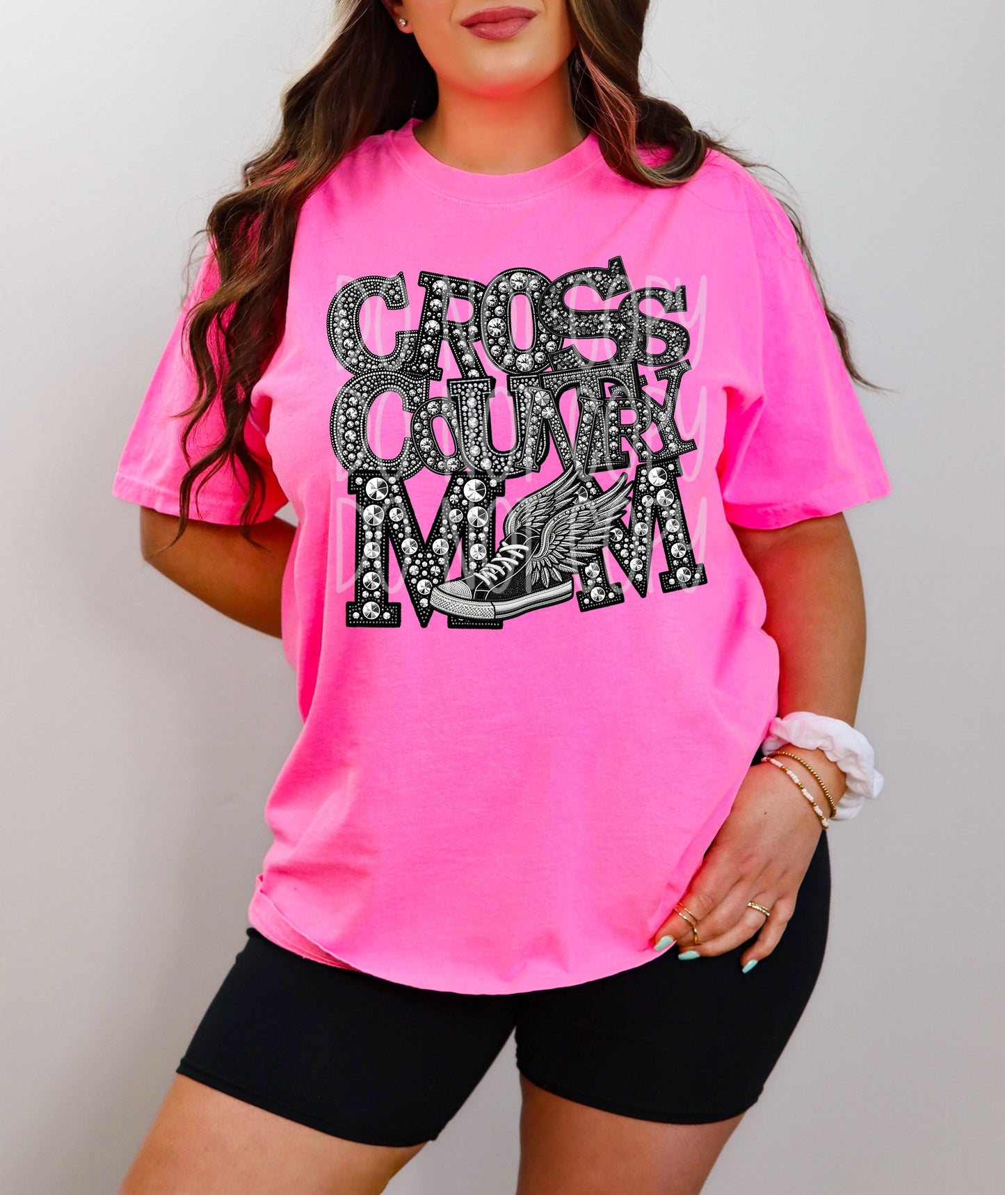 SPORTS MOM - FAUX RHINESTONES - DTF TRANSFER