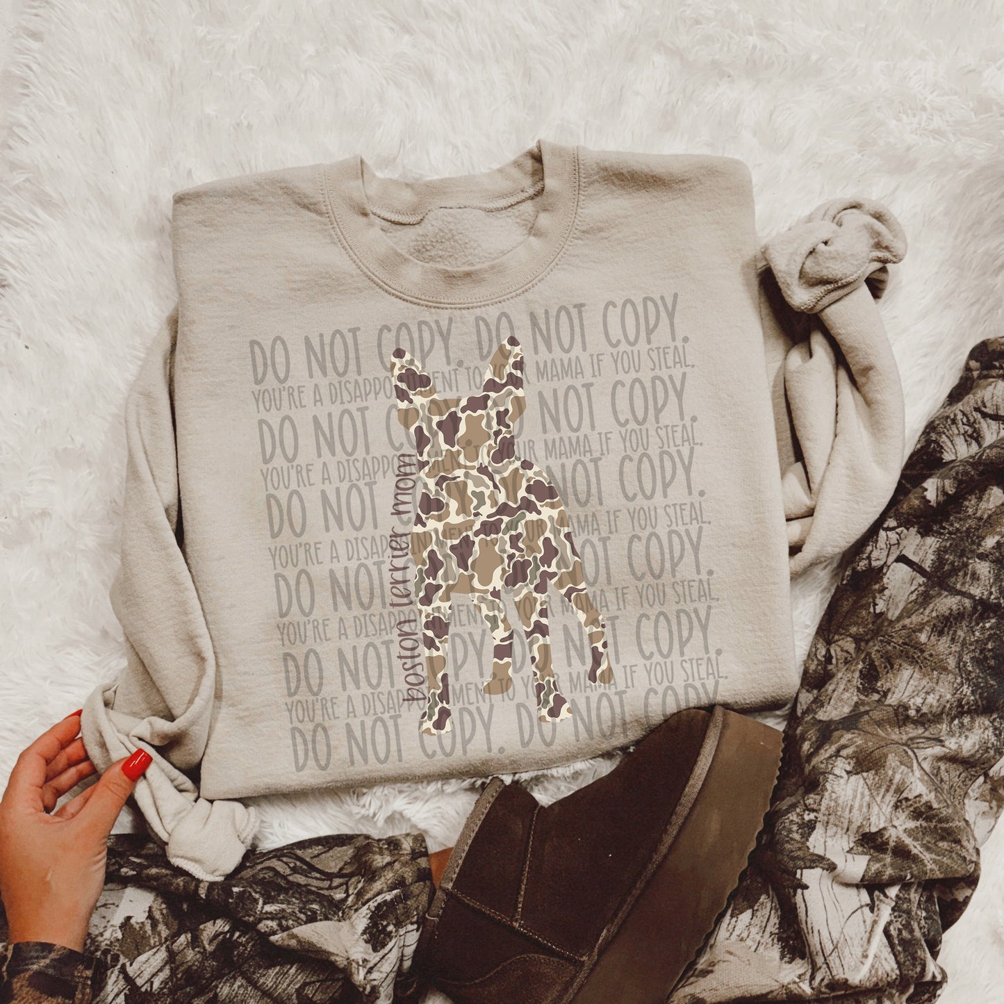 CAMO DOG MOM - DTF TRANSFER
