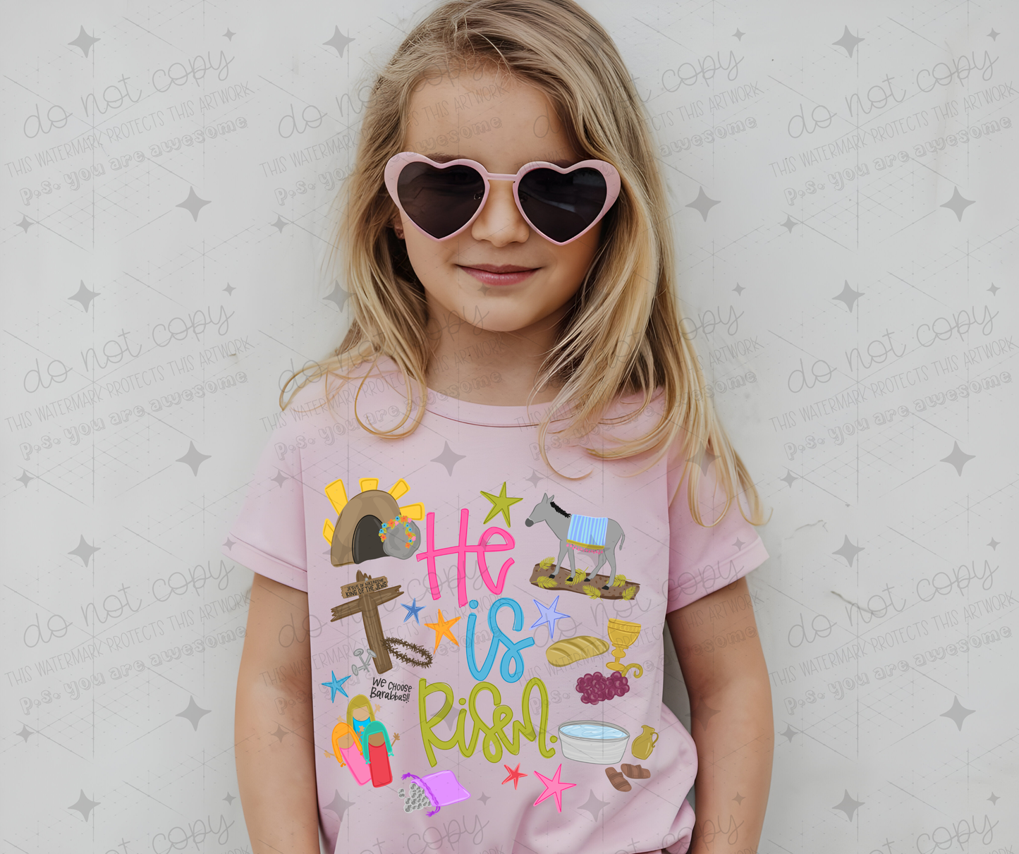HE IS RISEN GIRL - DTF TRANSFER