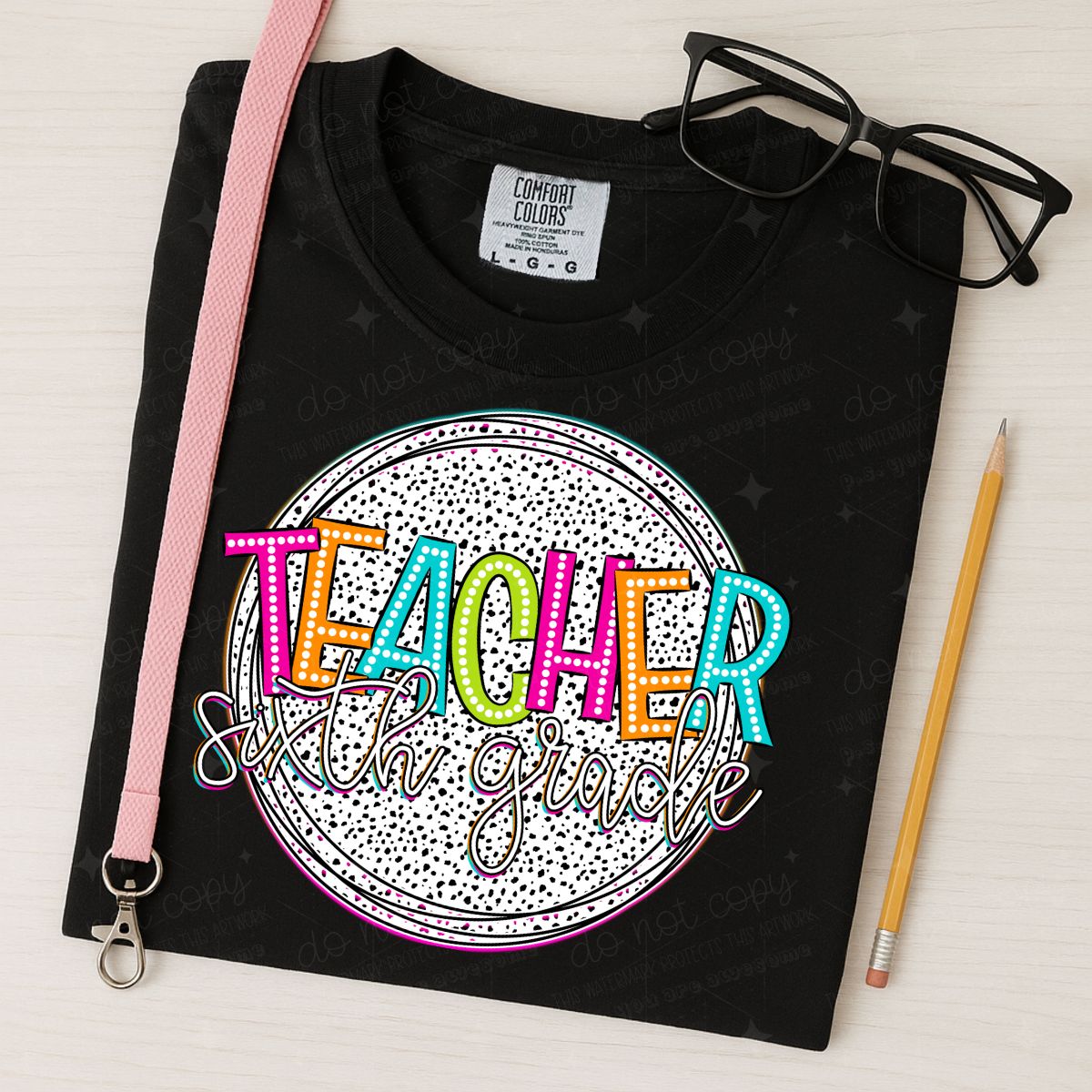 TEACHER SIXTH GRADE - DTF TRANSFER