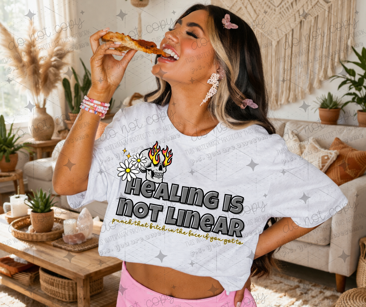 HEALING IS NOT LINEAR PUNCH - DTF TRANSFER