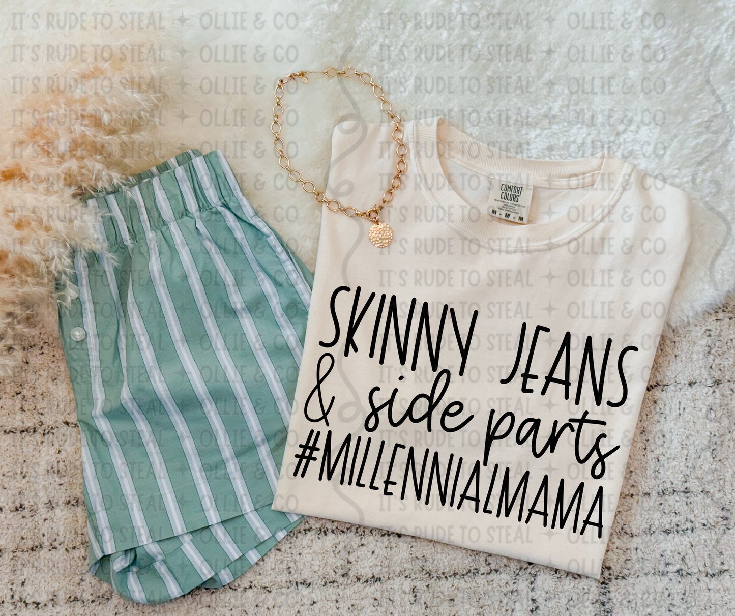 SKINNY JEANS AND SIDE PARTS - DTF TRANSFER*
