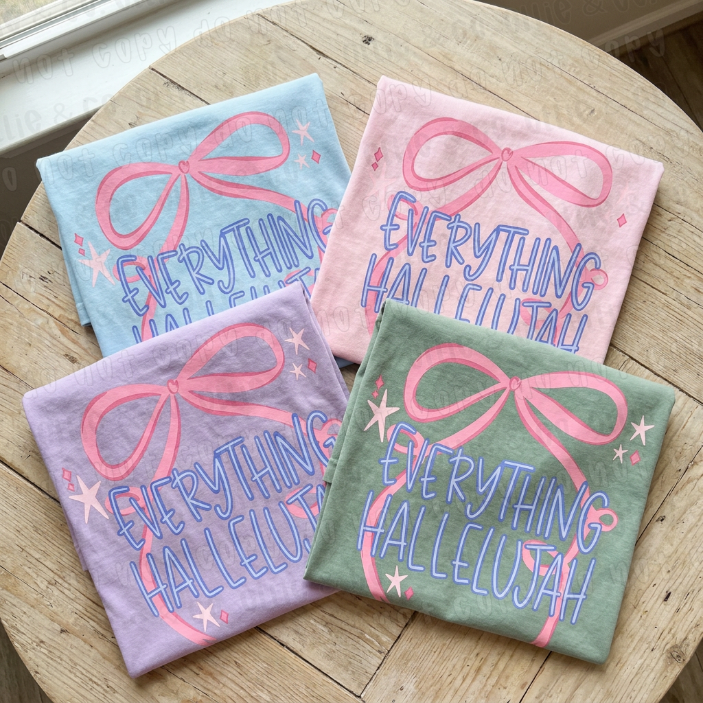 EVERYTHING HALLELUJAH BOW - DTF TRANSFER