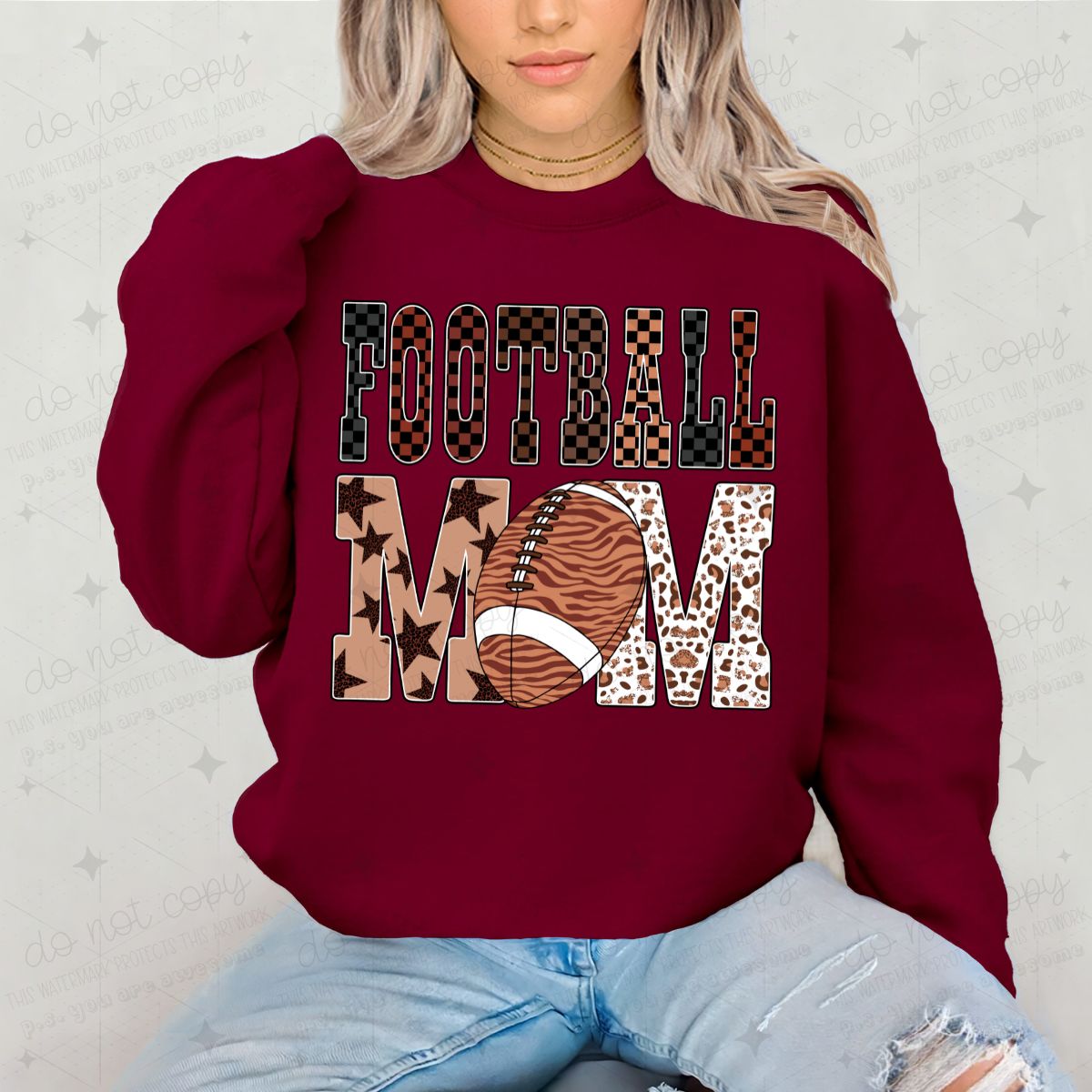 FOOTBALL MOM - DTF TRANSFER