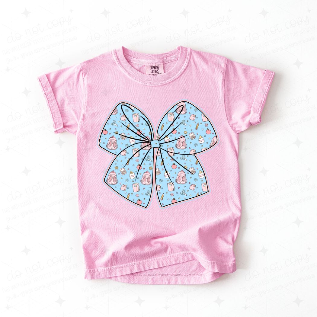 COQUETTE BACK TO SCHOOL BOW - DTF TRANSFER