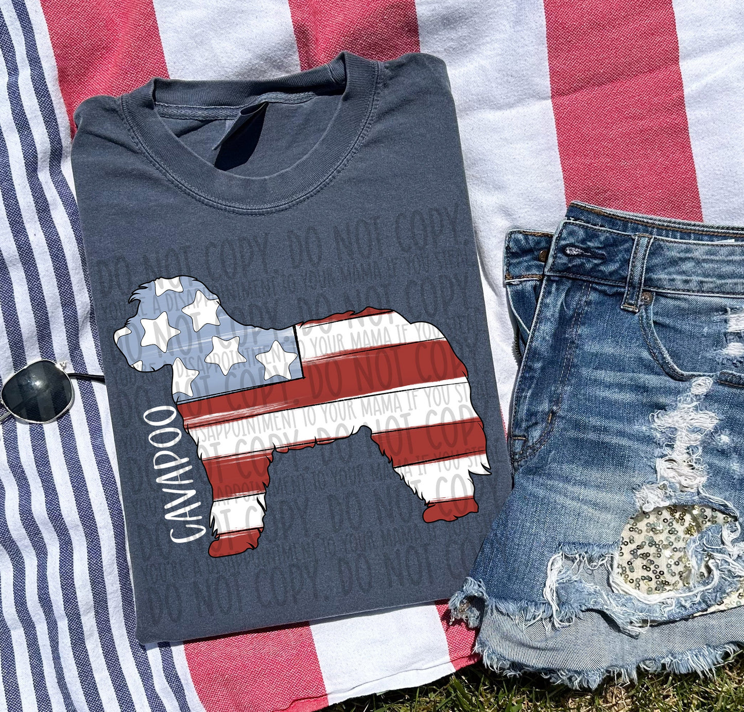 PATRIOTIC DOGS - DTF TRANSFER