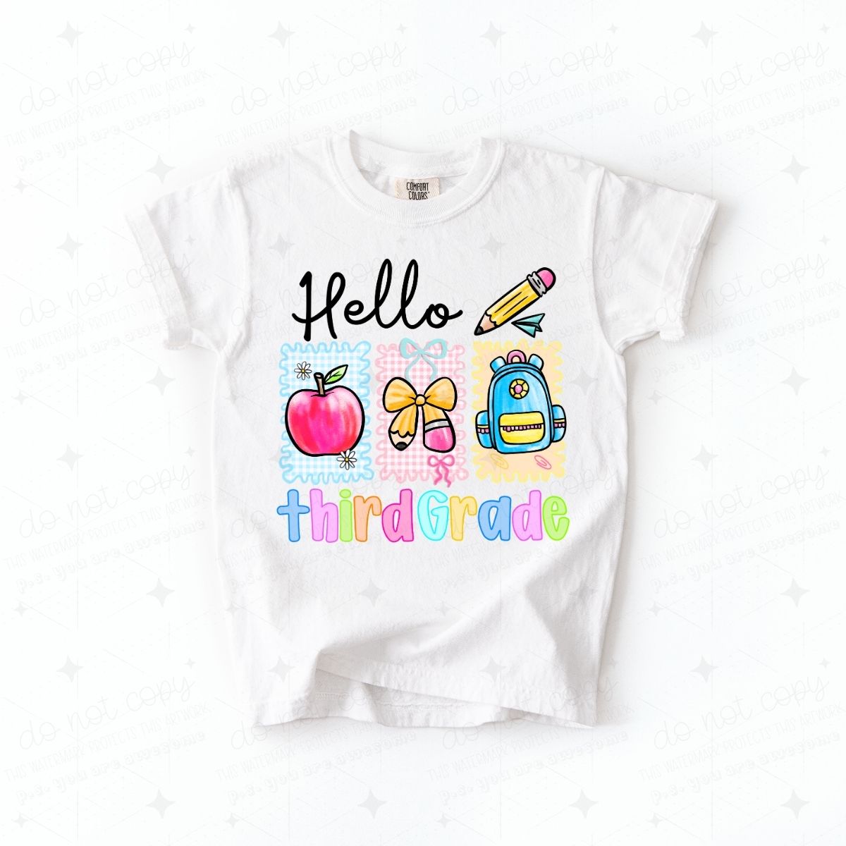 COQUETTE HELLO THIRD GRADE - DTF TRANSFER