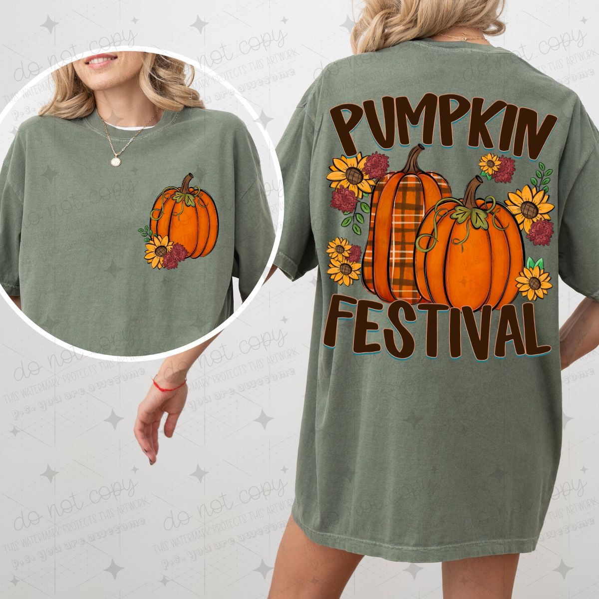 PUMPKIN FESTIVAL - FRONT+BACK - DTF TRANSFER
