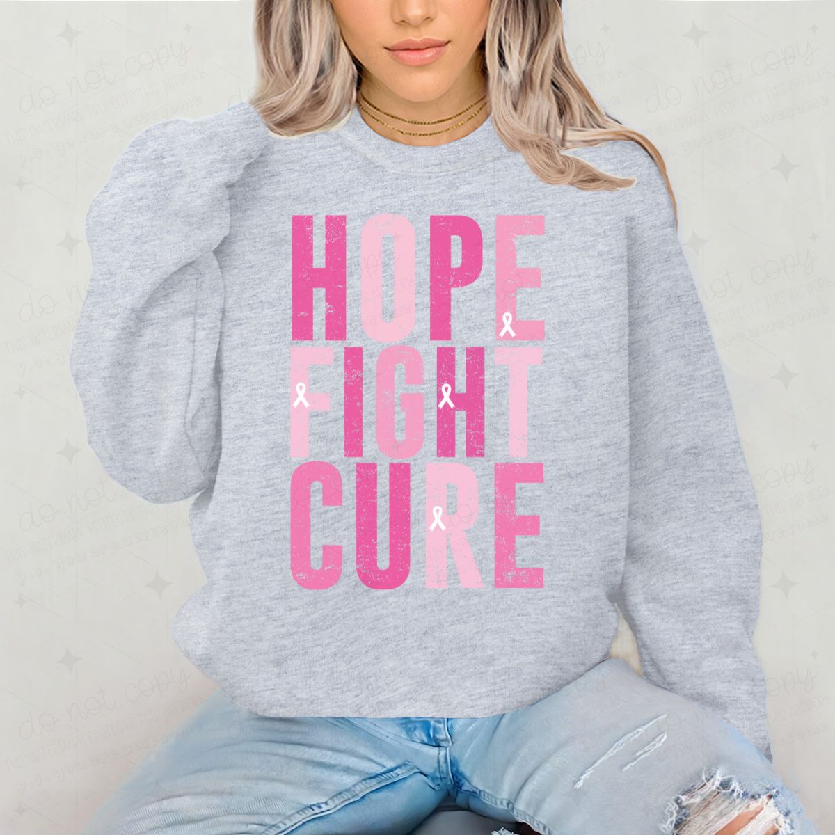 HOPE FIGHT CURE - DTF TRANSFER