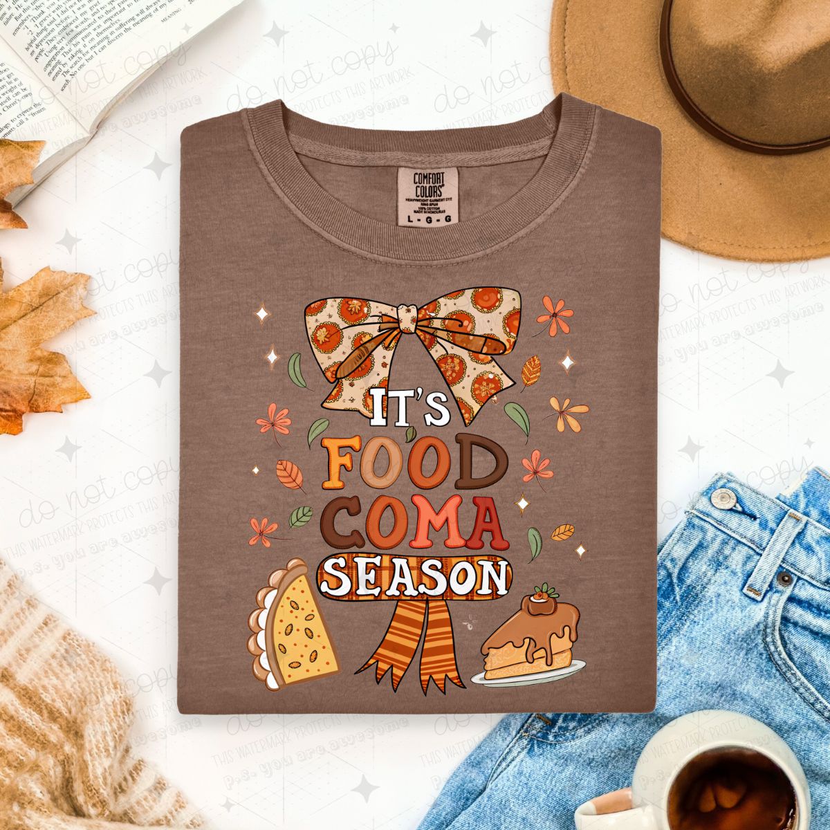 COQUETTE IT'S FOOD COMA SEASON - DTF TRANSFER