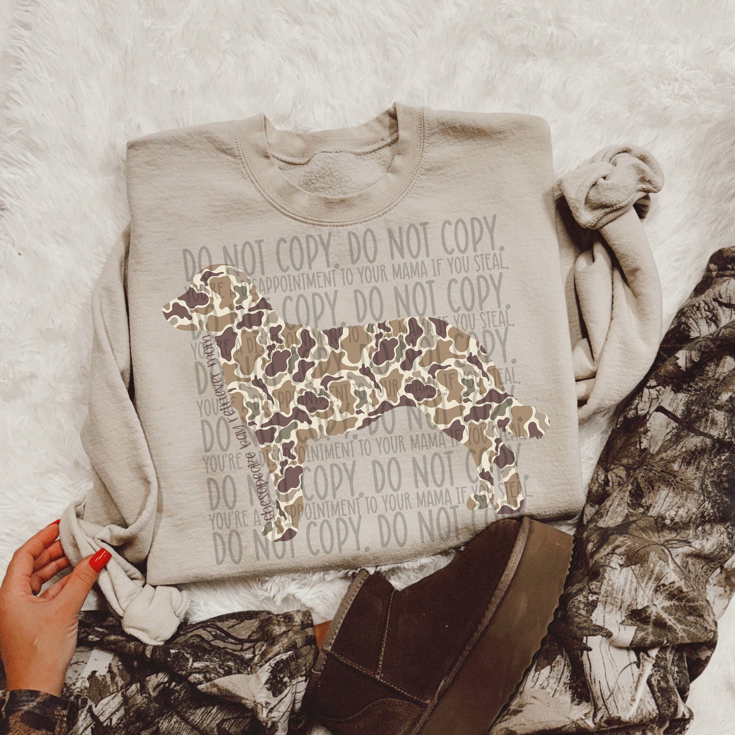 CAMO DOG MOM - DTF TRANSFER