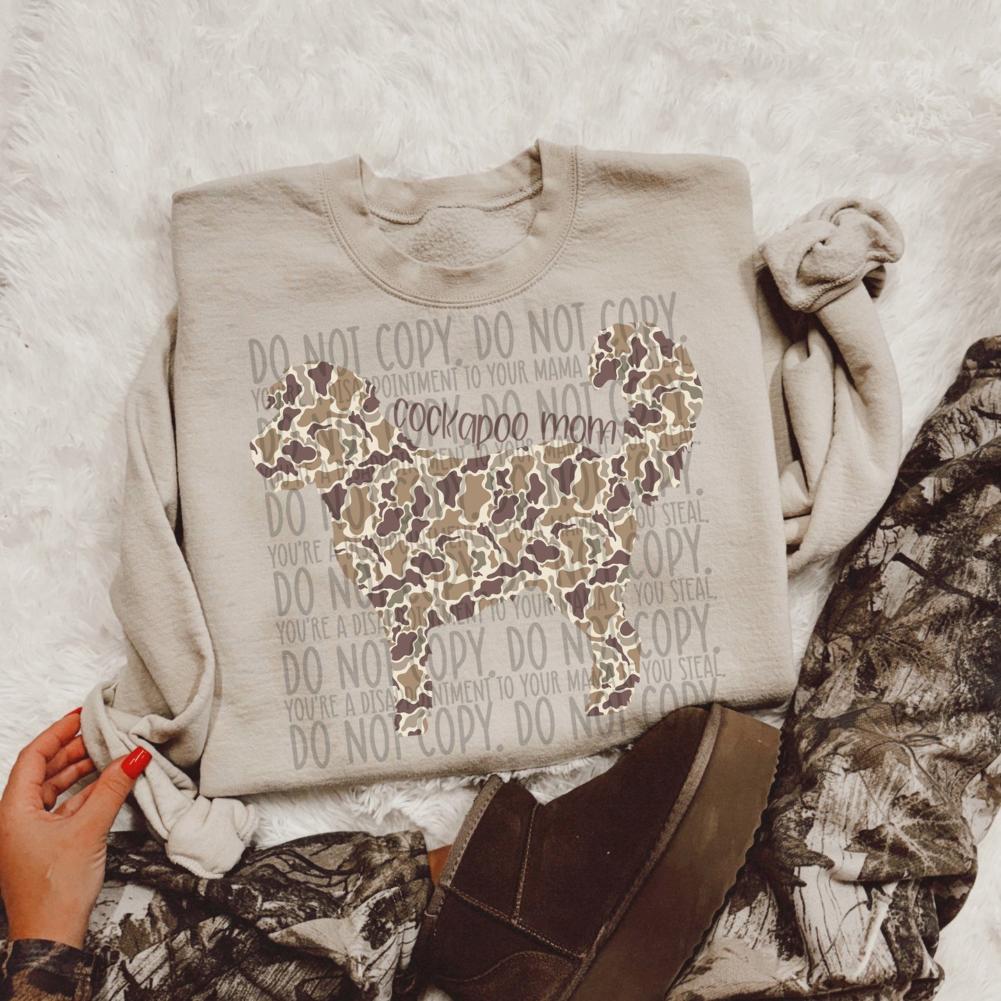 CAMO DOG MOM - DTF TRANSFER