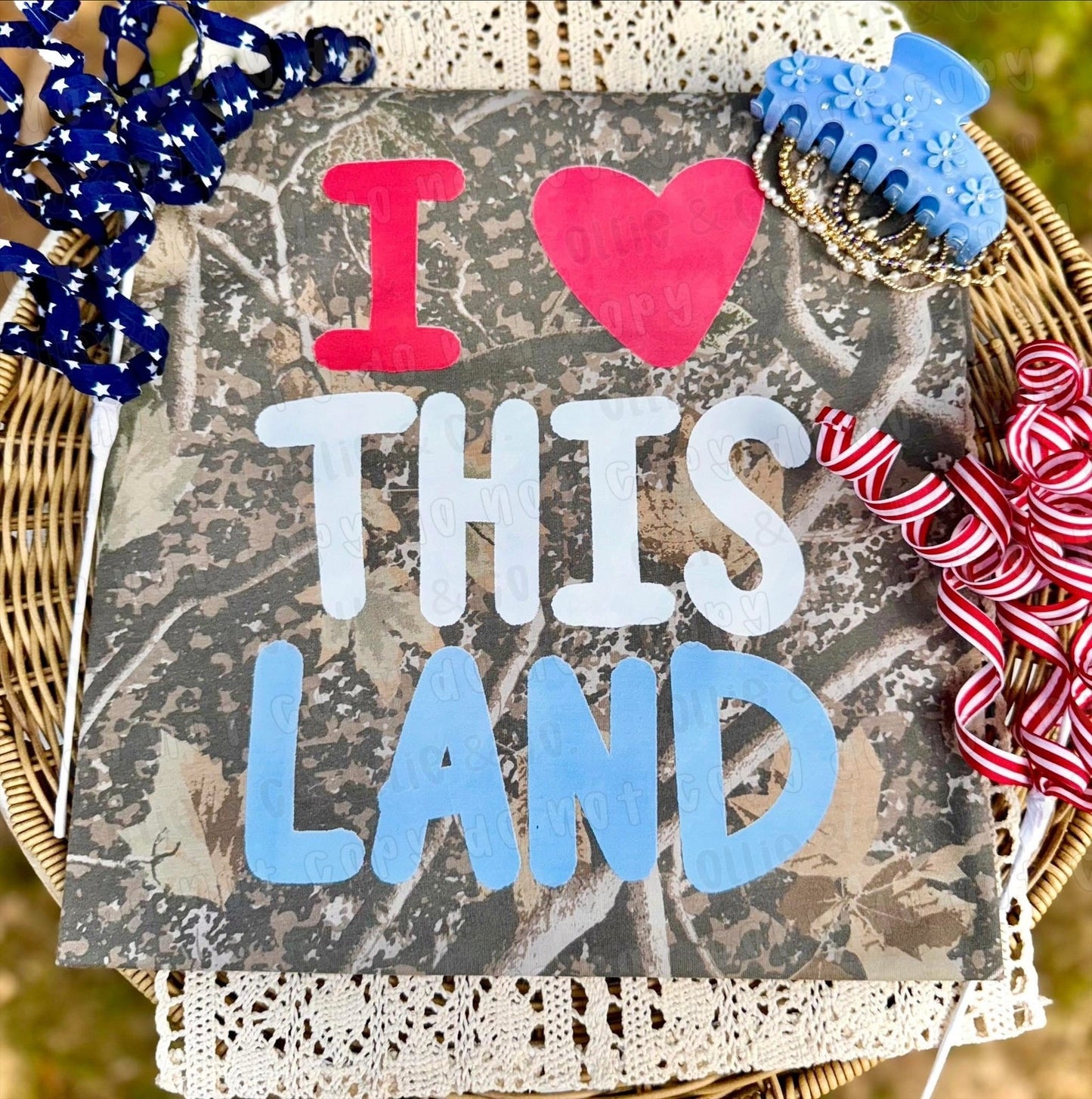 I LOVE THIS LAND - DTF TRANSFER