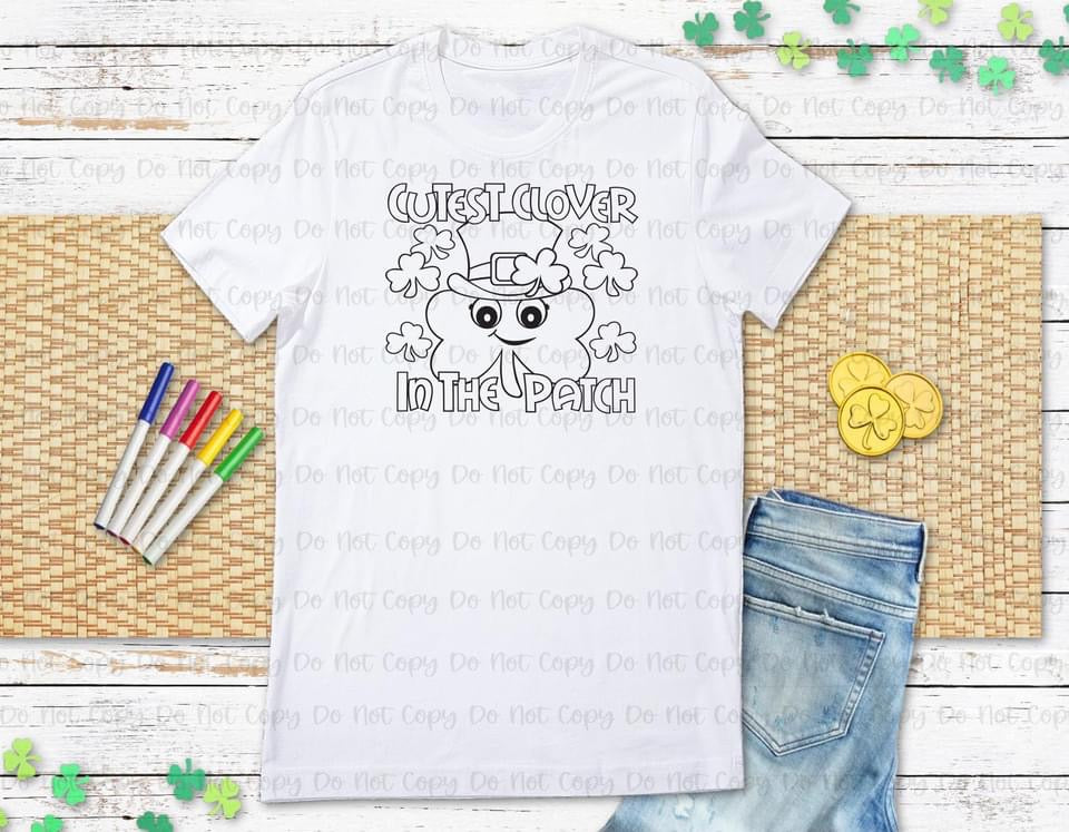 St. Patrick's Day Coloring DTFs - DTF TRANSFER