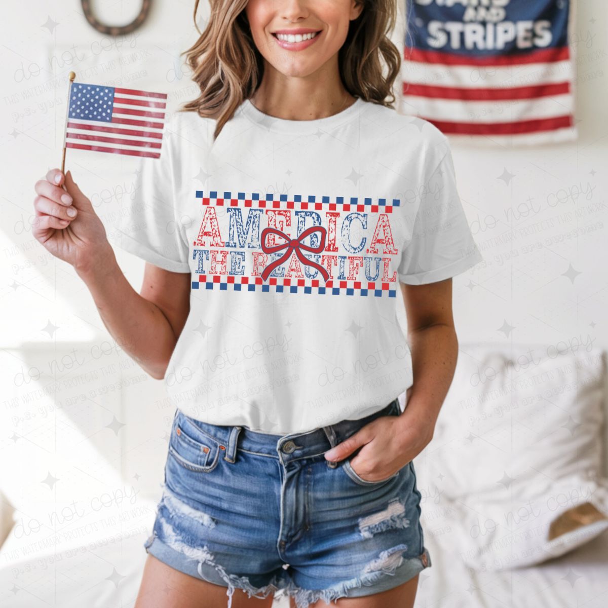 COQUETTE AMERICA THE BEAUTIFUL - DTF TRANSFER