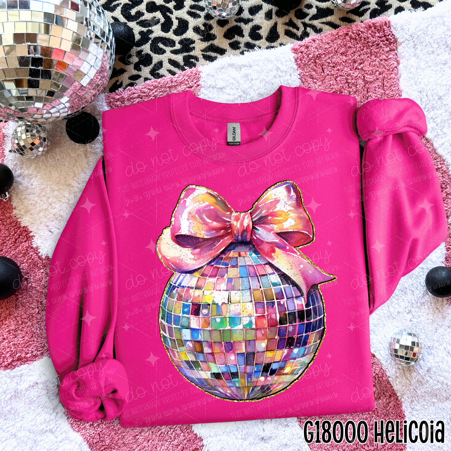 COQUETTE DISCO BALL - DTF TRANSFER